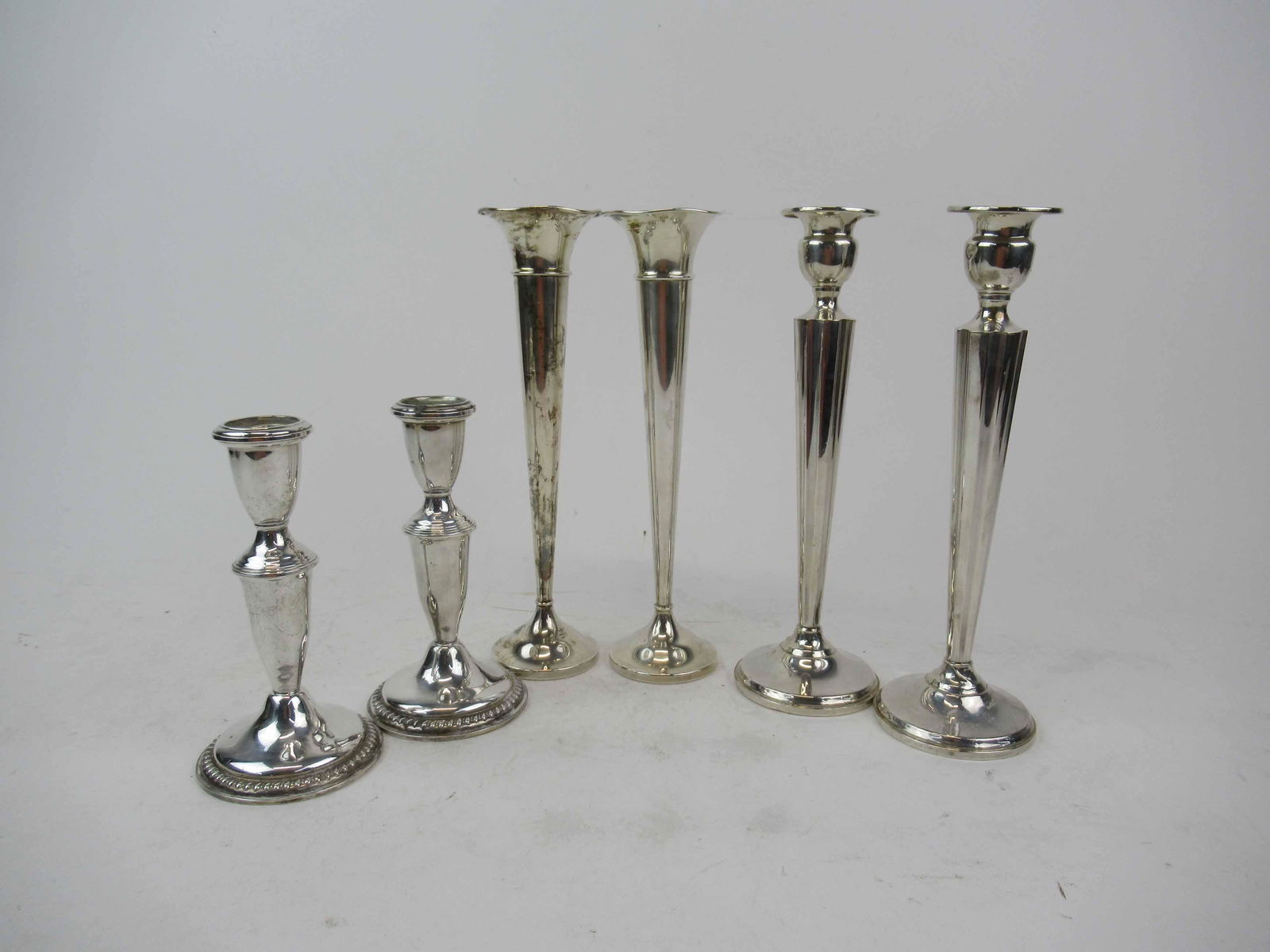 Group of Sterling Silver Weighted Table Items (1 of 9)
