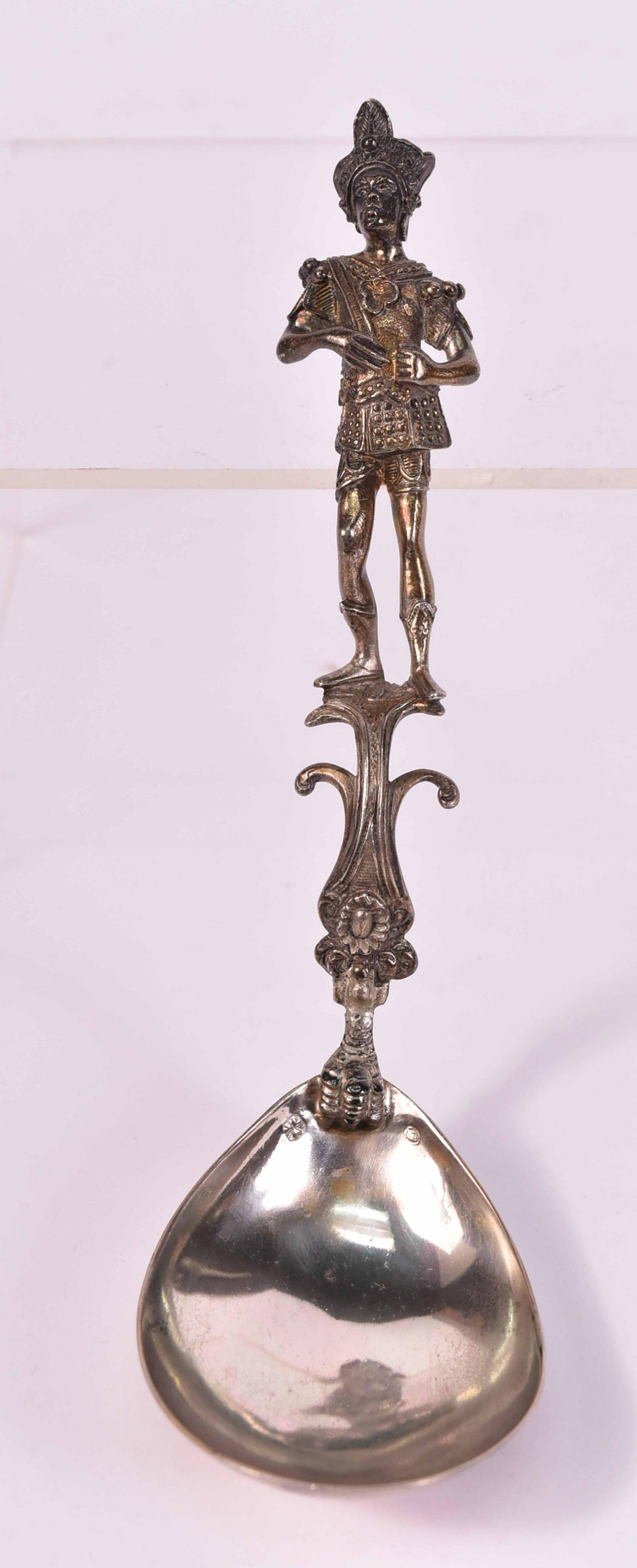 Continental Silver Figural Handled Ladle (1 of 4)