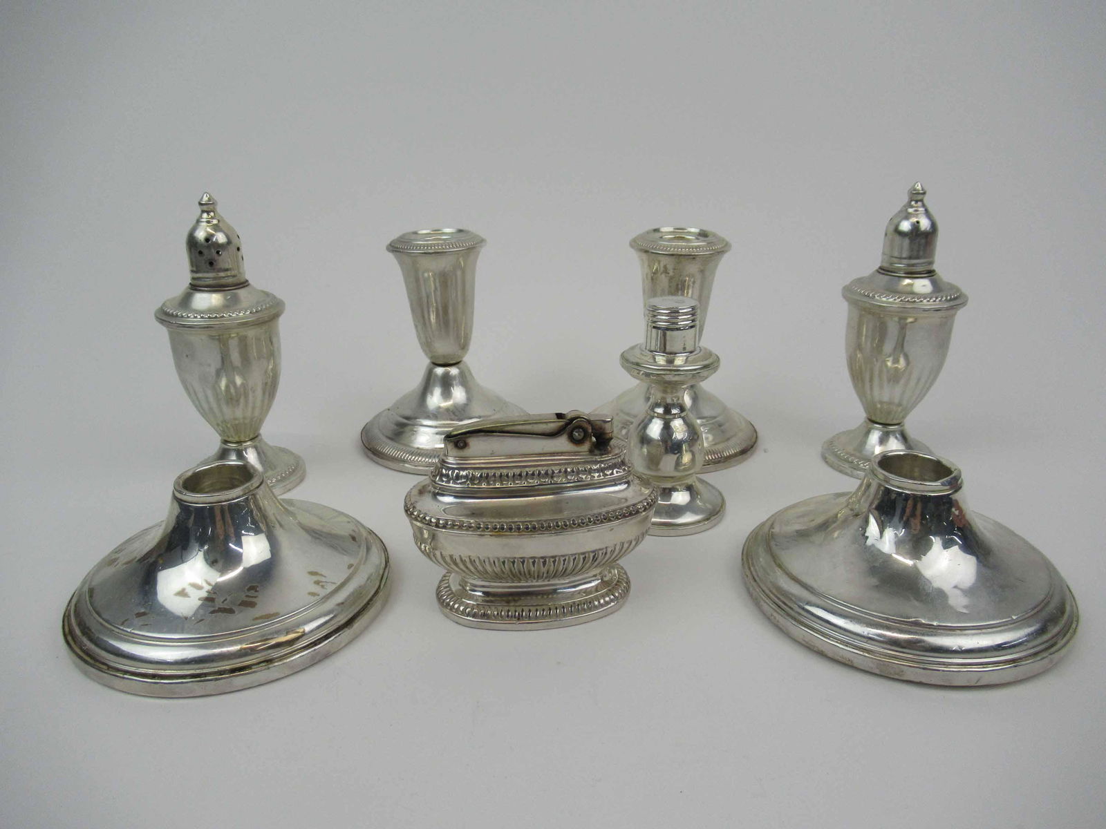 Group of Sterling Silver Weighted Table Items (1 of 6)