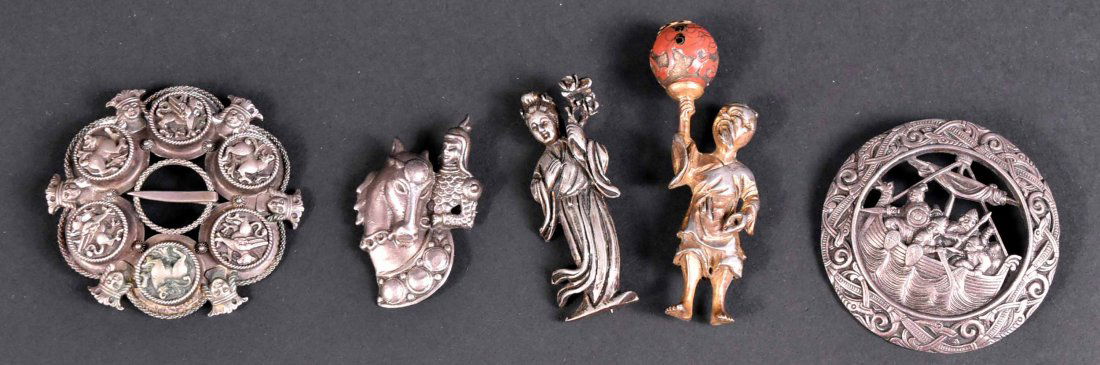 Five Chinese, Russian & Norwegian Pins (1 of 4)