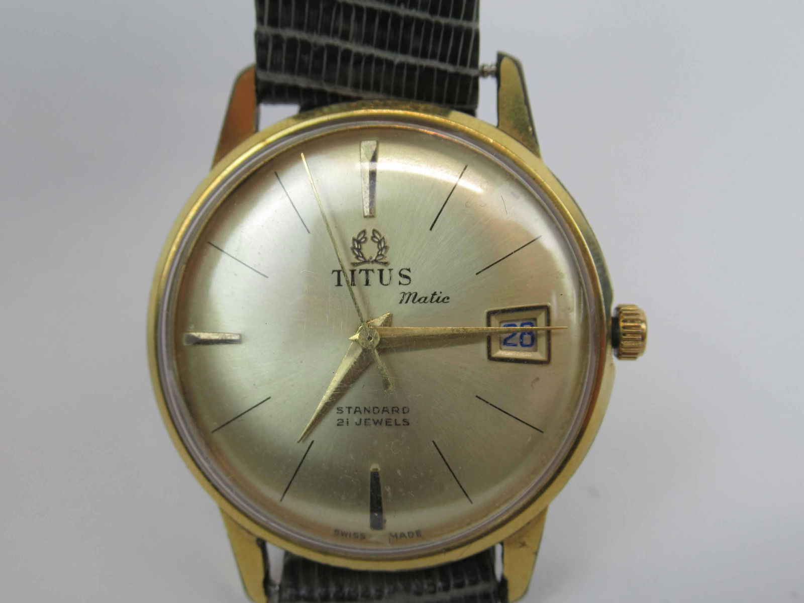 Vintage Swiss Titus Gold Filled Men's Dress Watch (1 of 8)