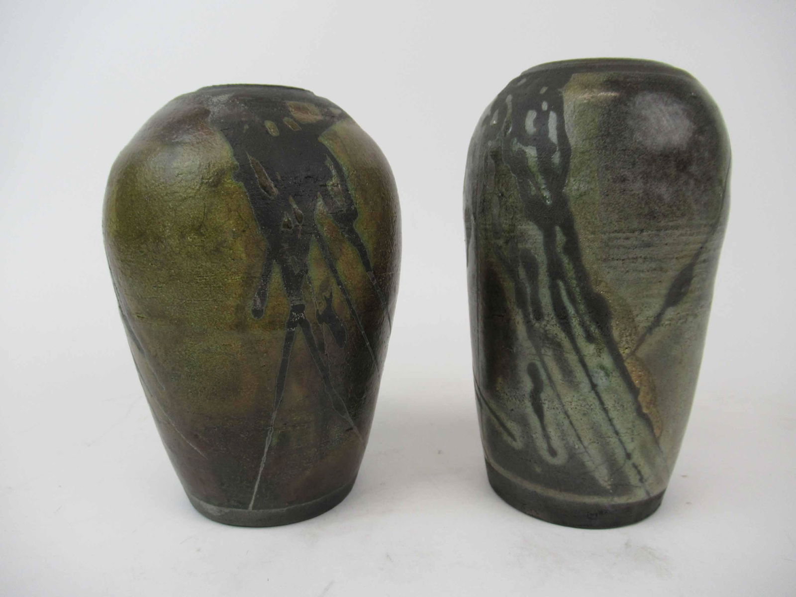 Two Modern Raku Pottery Vases (1 of 7)