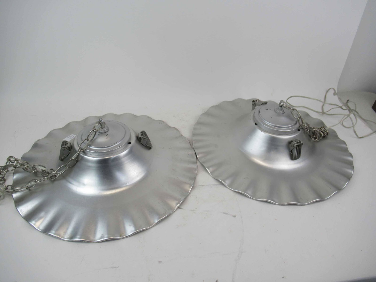 Pair of Modern Aluminum Chandeliers (1 of 3)