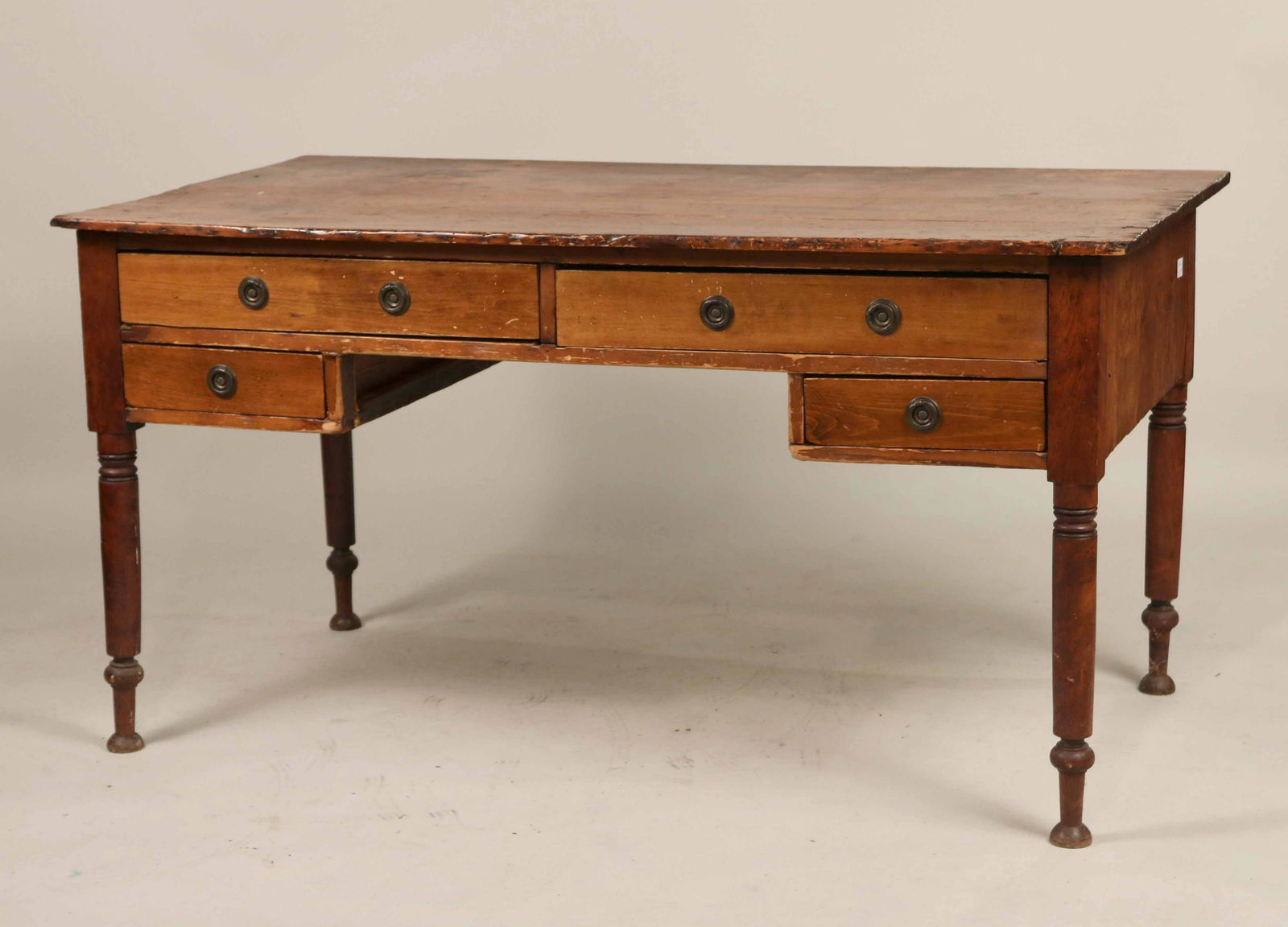 Country Sheraton Style Pine Writing Desk (1 of 6)