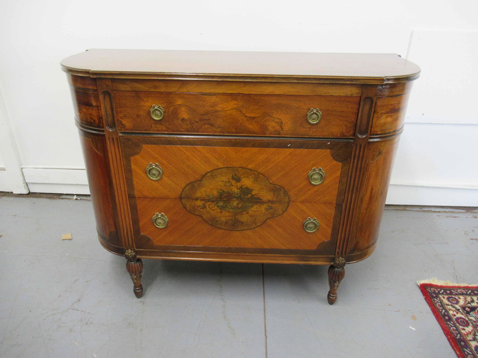 Adams Style Demilune Serving Cabinet (1 of 8)