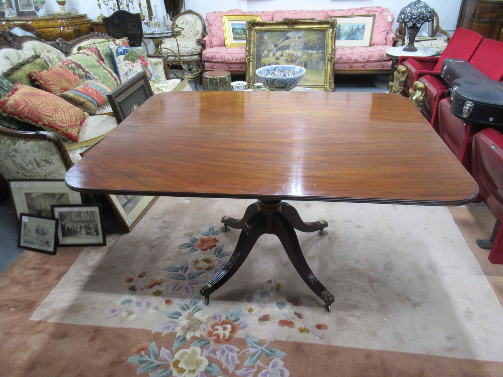 Antique English Mahogany Tilt Top Breakfast Table (1 of 6)
