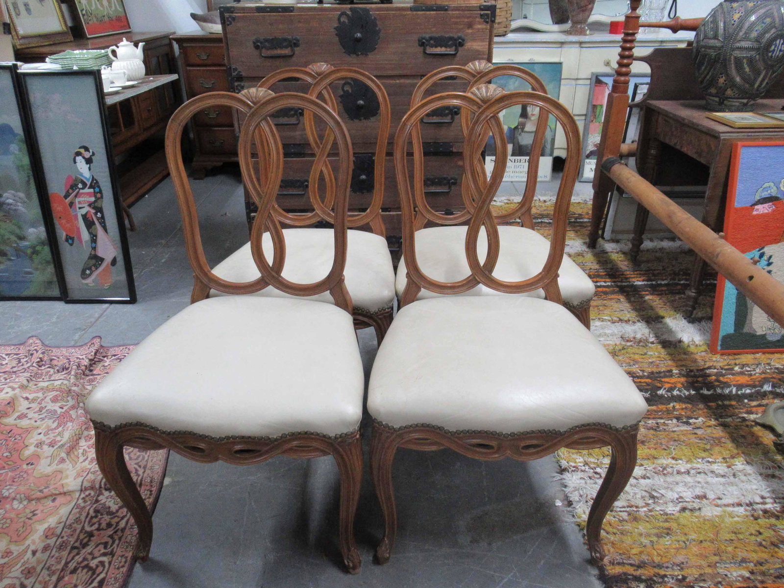 Four French Provincial Style Dining Chairs (1 of 3)