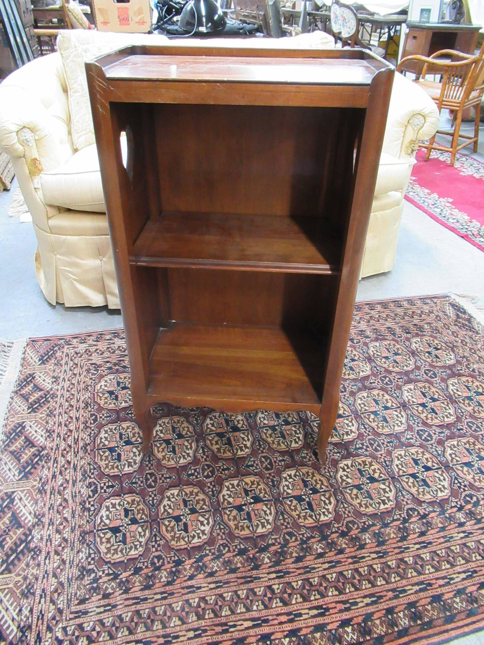 Cherrywood Provincial Style Open Bookcase (1 of 5)