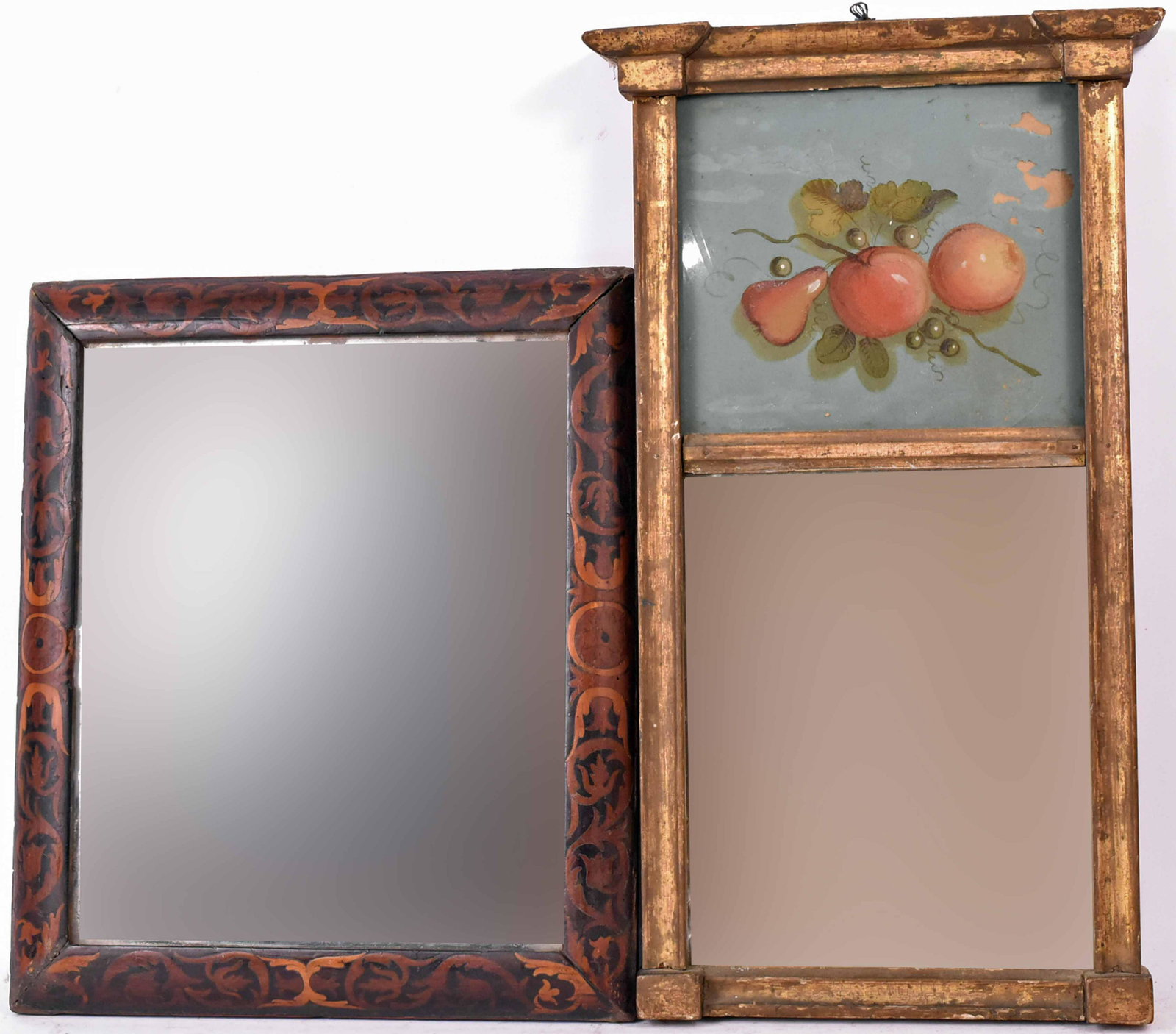 Federal Reverse Painted Giltwood Mirror (1 of 5)