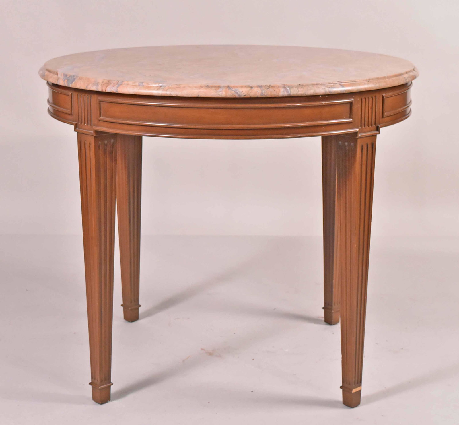 Louis XVI Marble Top Circular Center Table (1 of 7)