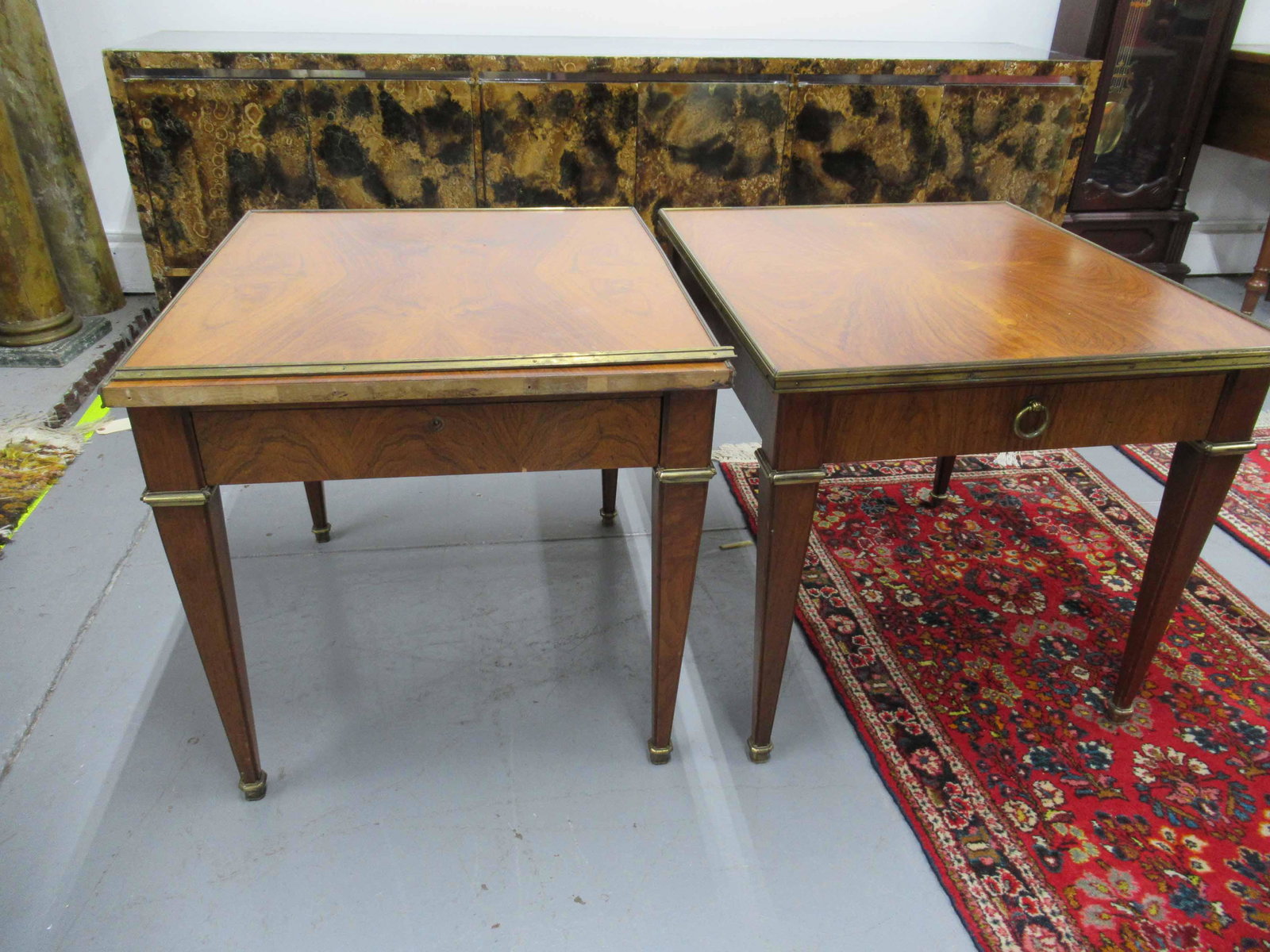 Pair of Brass Mounted End Tables (1 of 6)