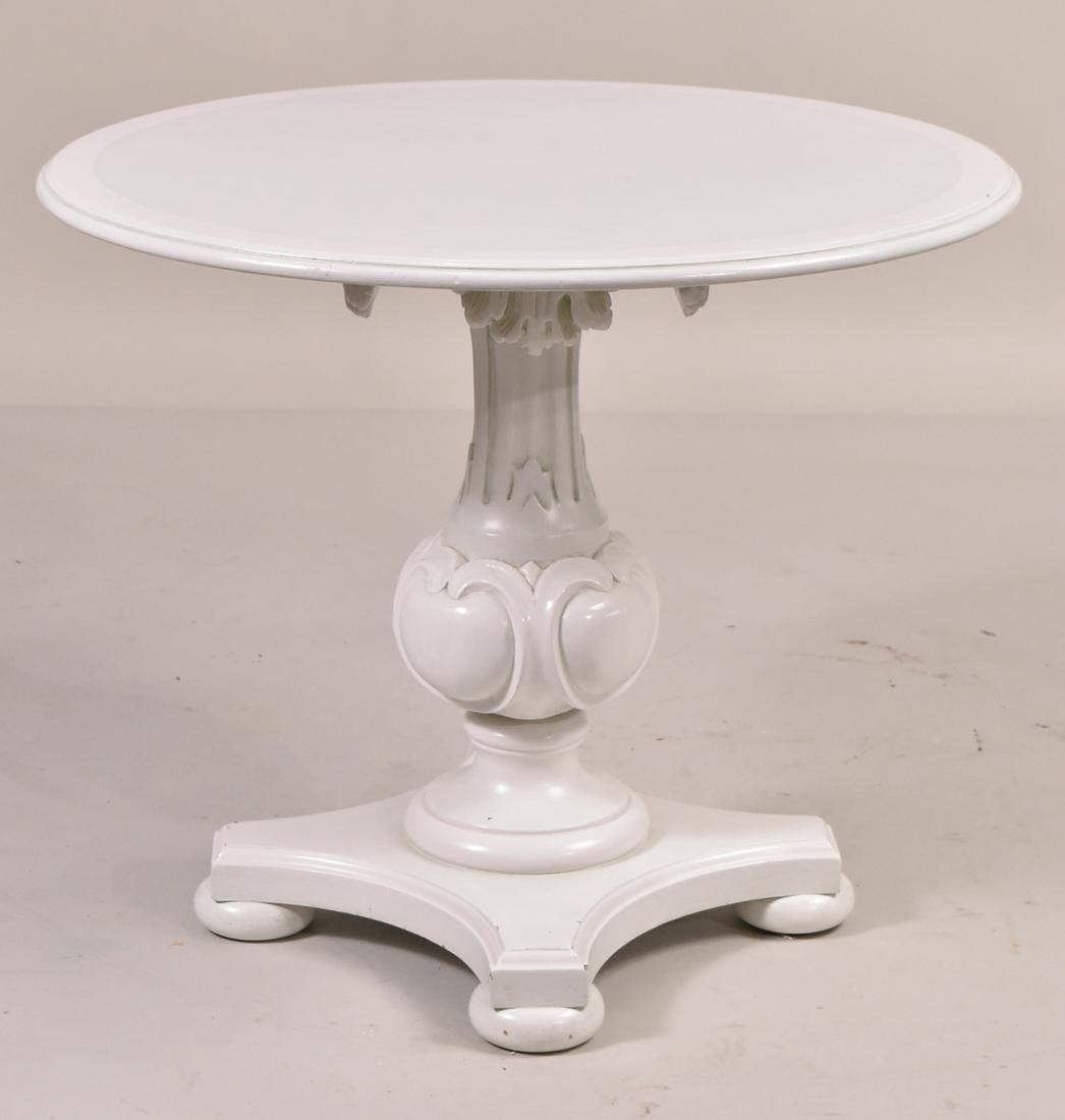 Neoclassical Style White-Painted Center Table (1 of 5)