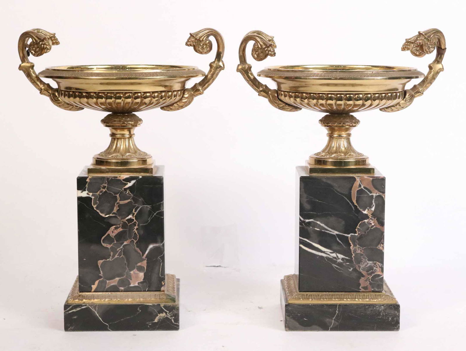 Pair of Italian Neoclassical Style Brass Tazzas (1 of 4)