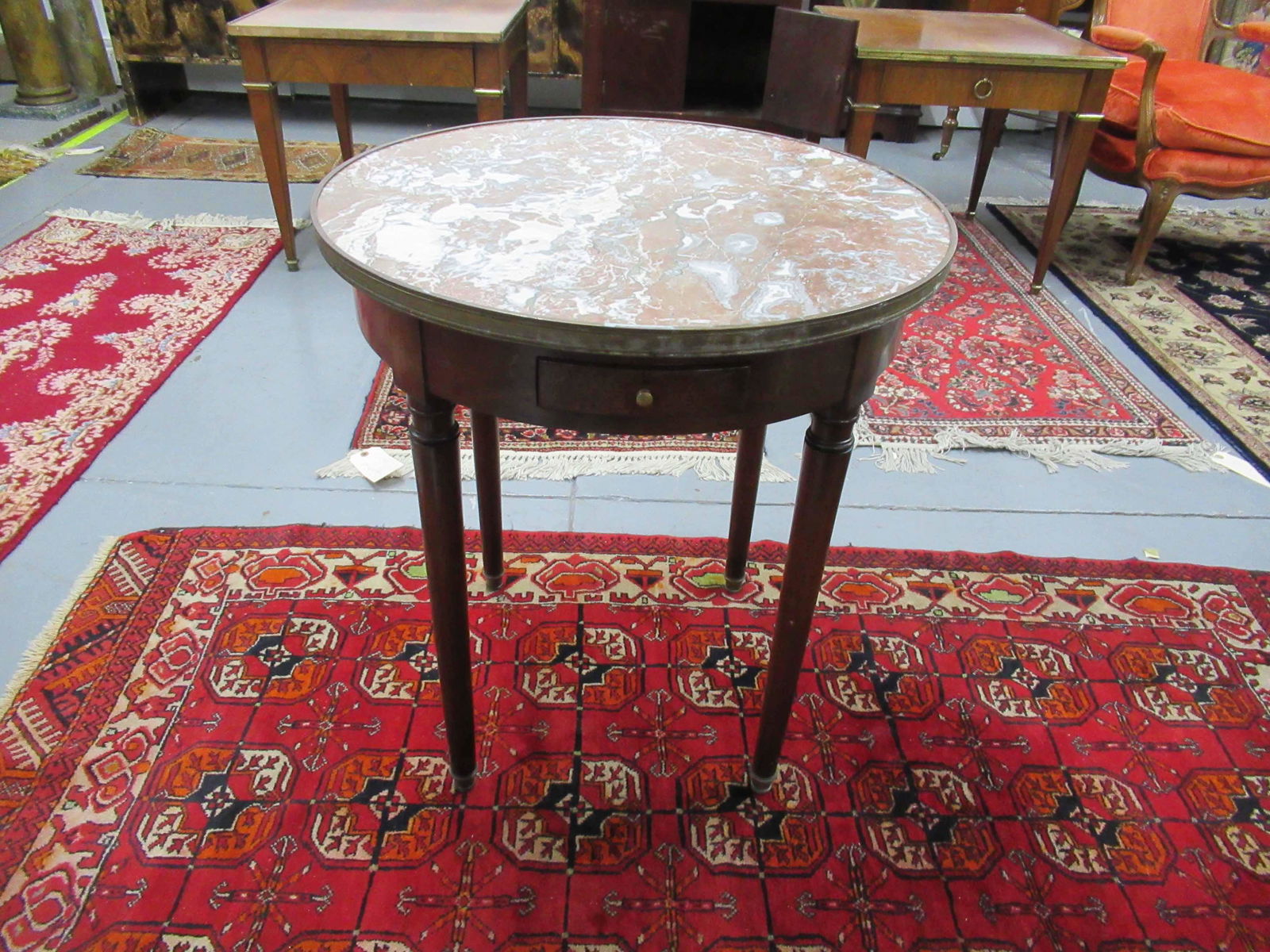 Rare Don Ruseau Louis XV Style Marble Top Table (1 of 8)