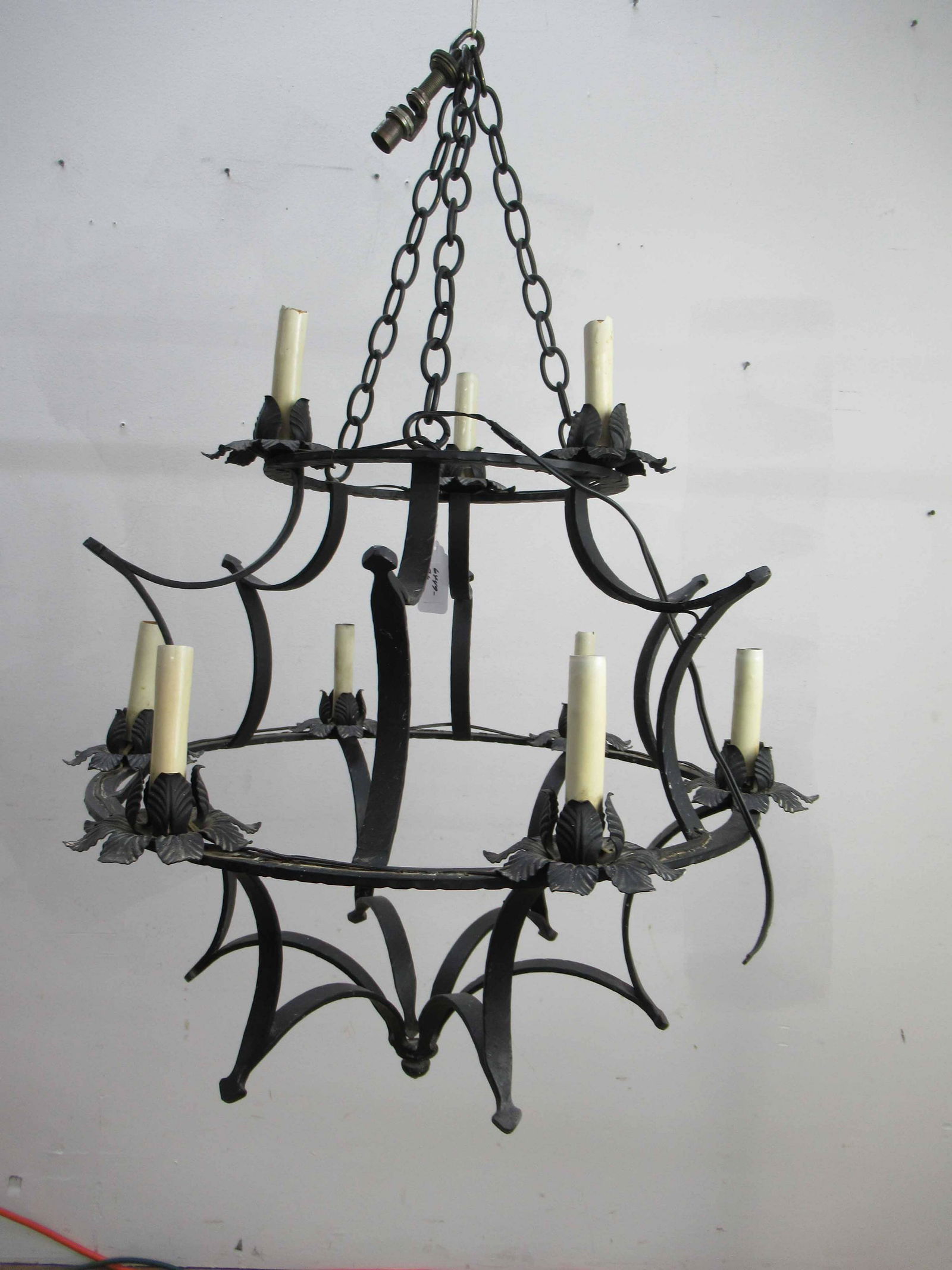 9 Light Gothic Style Iron Chandelier (1 of 4)