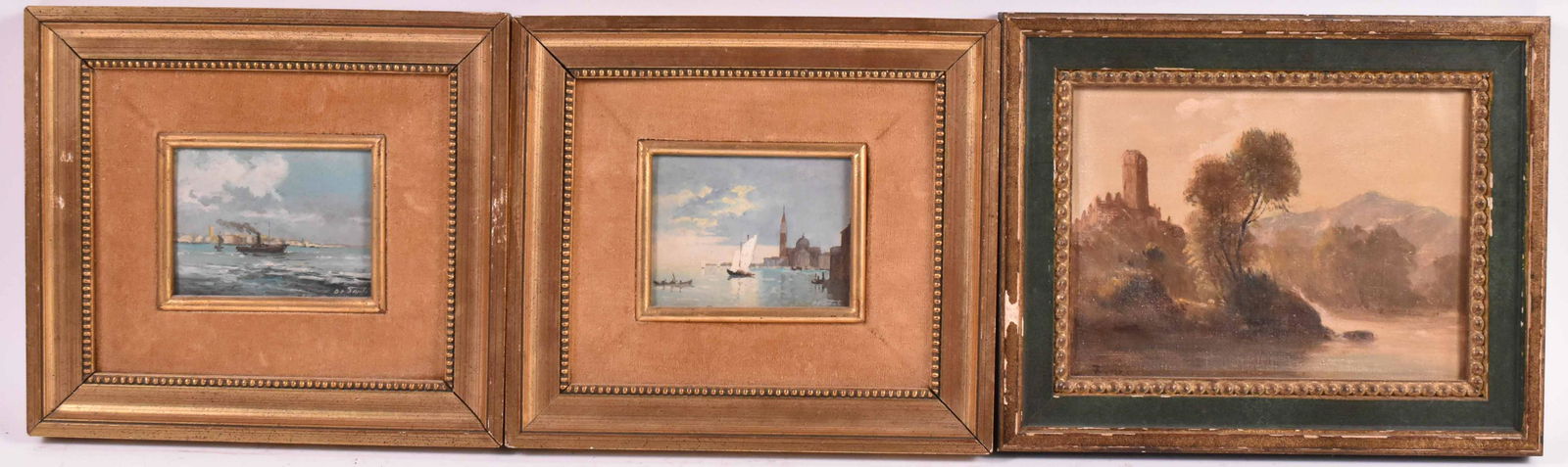 Two Oils on Board, Venetian Scenes (1 of 8)
