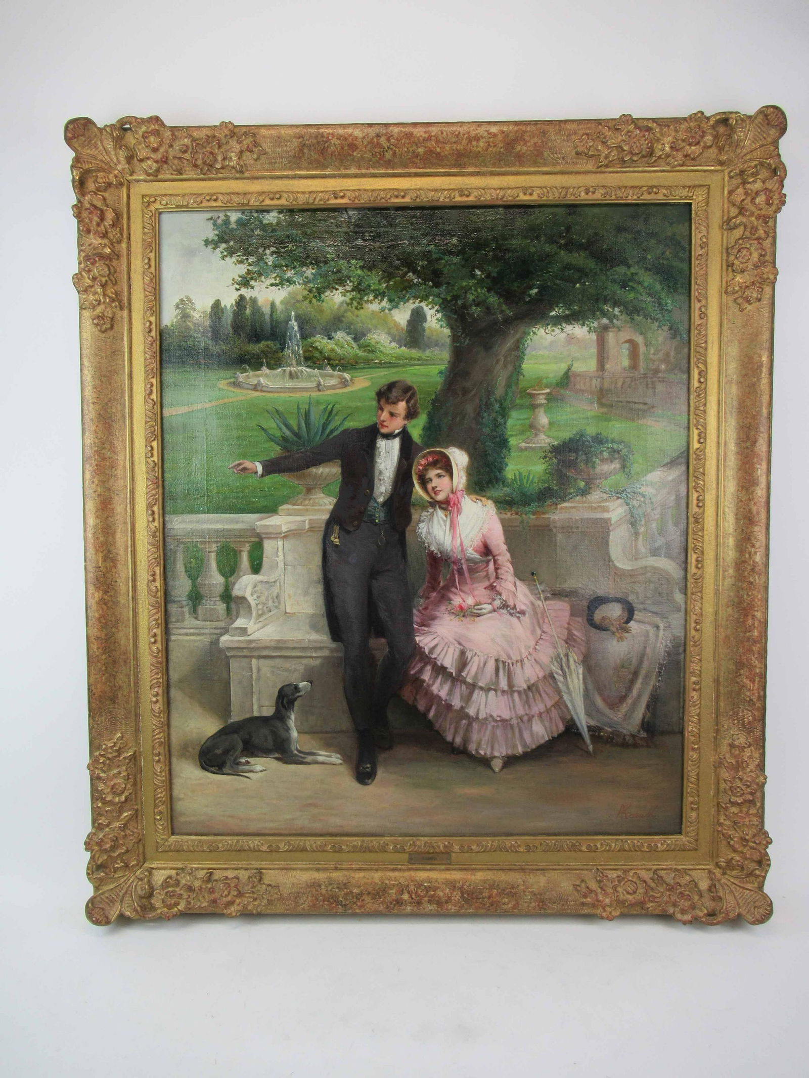 Oil on Canvas of Young Lovers (1 of 7)