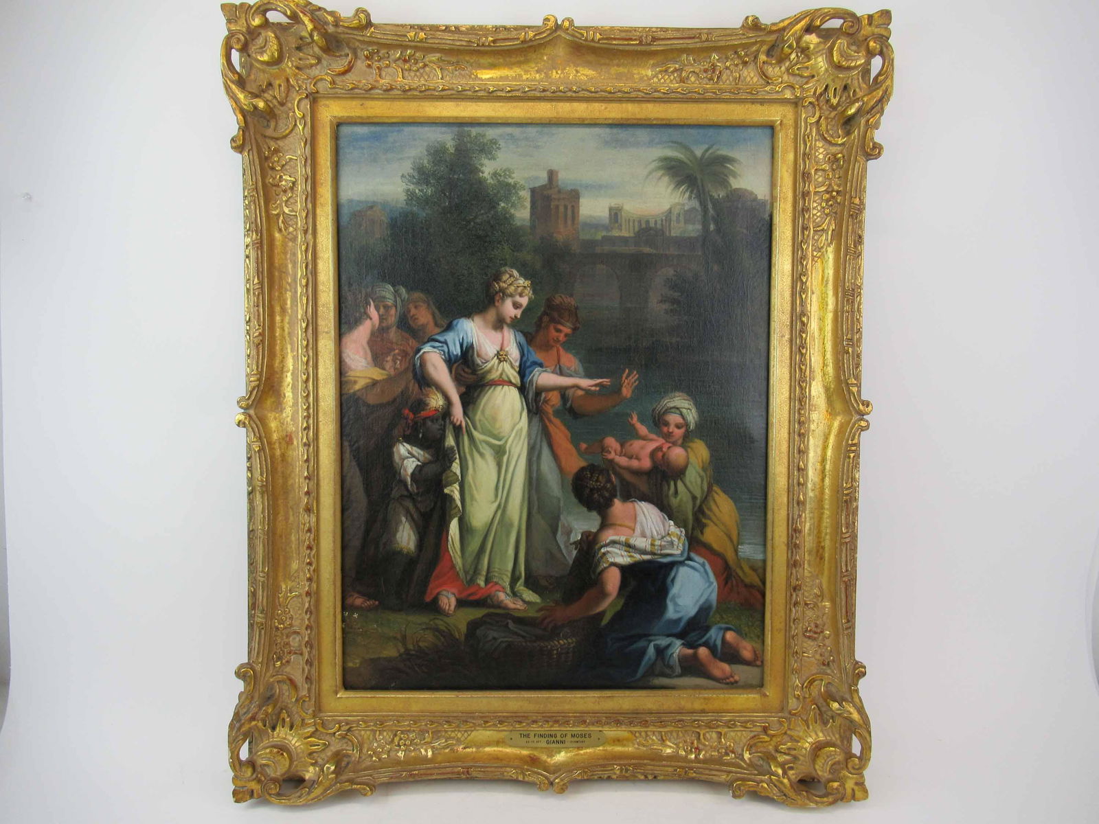 Oil on Canvas The Finding of Moses (1 of 6)