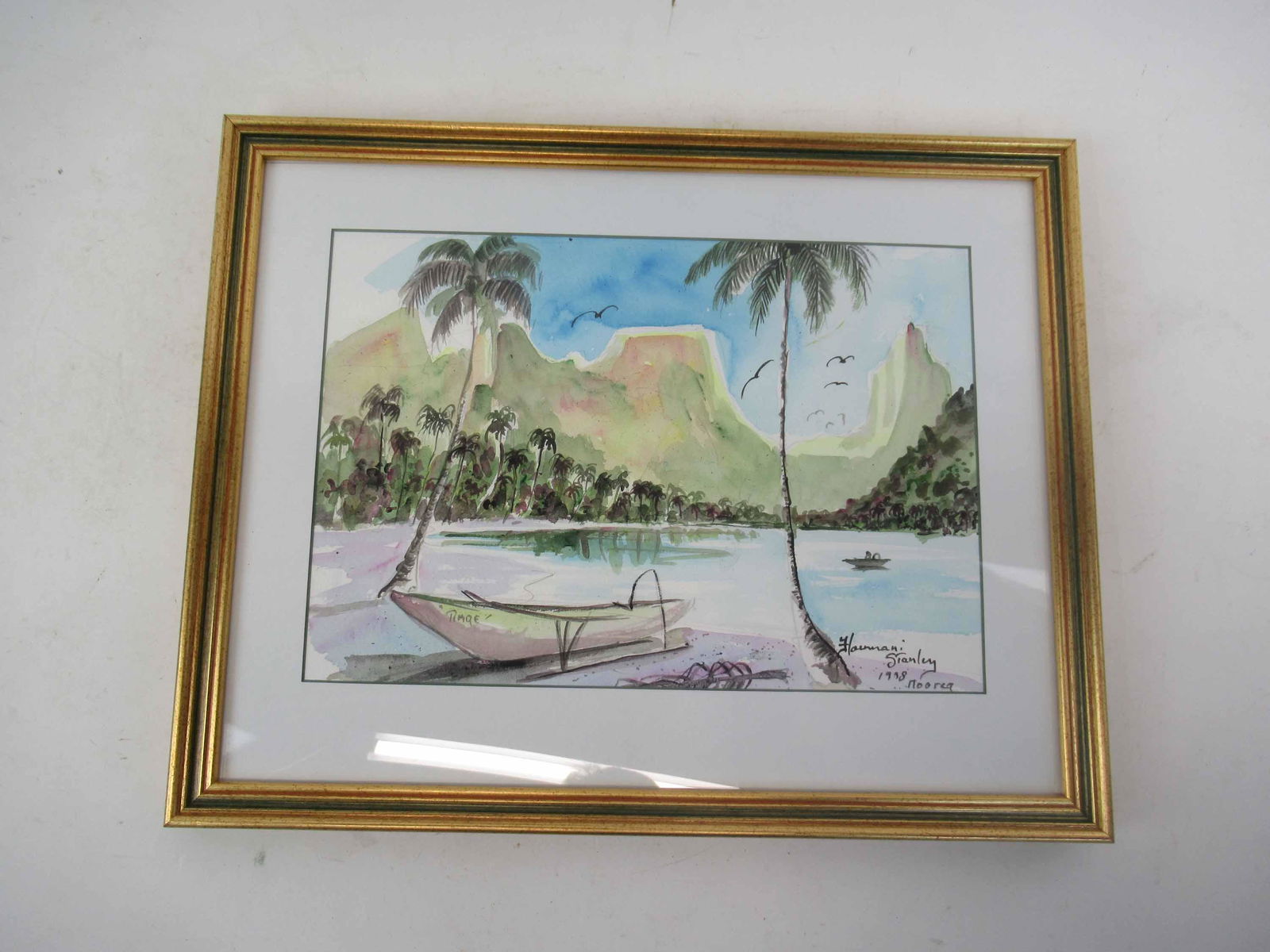 Watercolor, Moorea Island of the South Pacific (1 of 3)