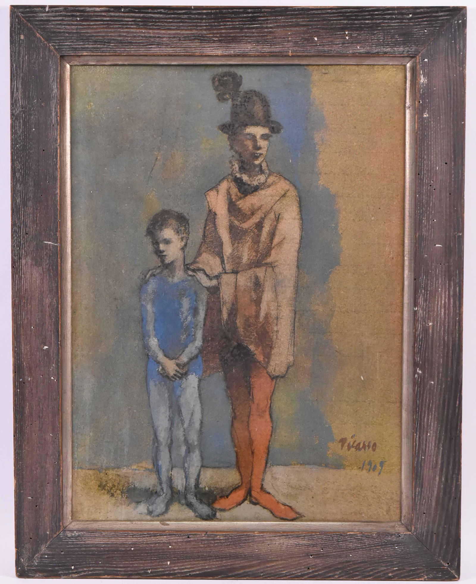 Framed Picasso Print with two Harlequins (1 of 5)