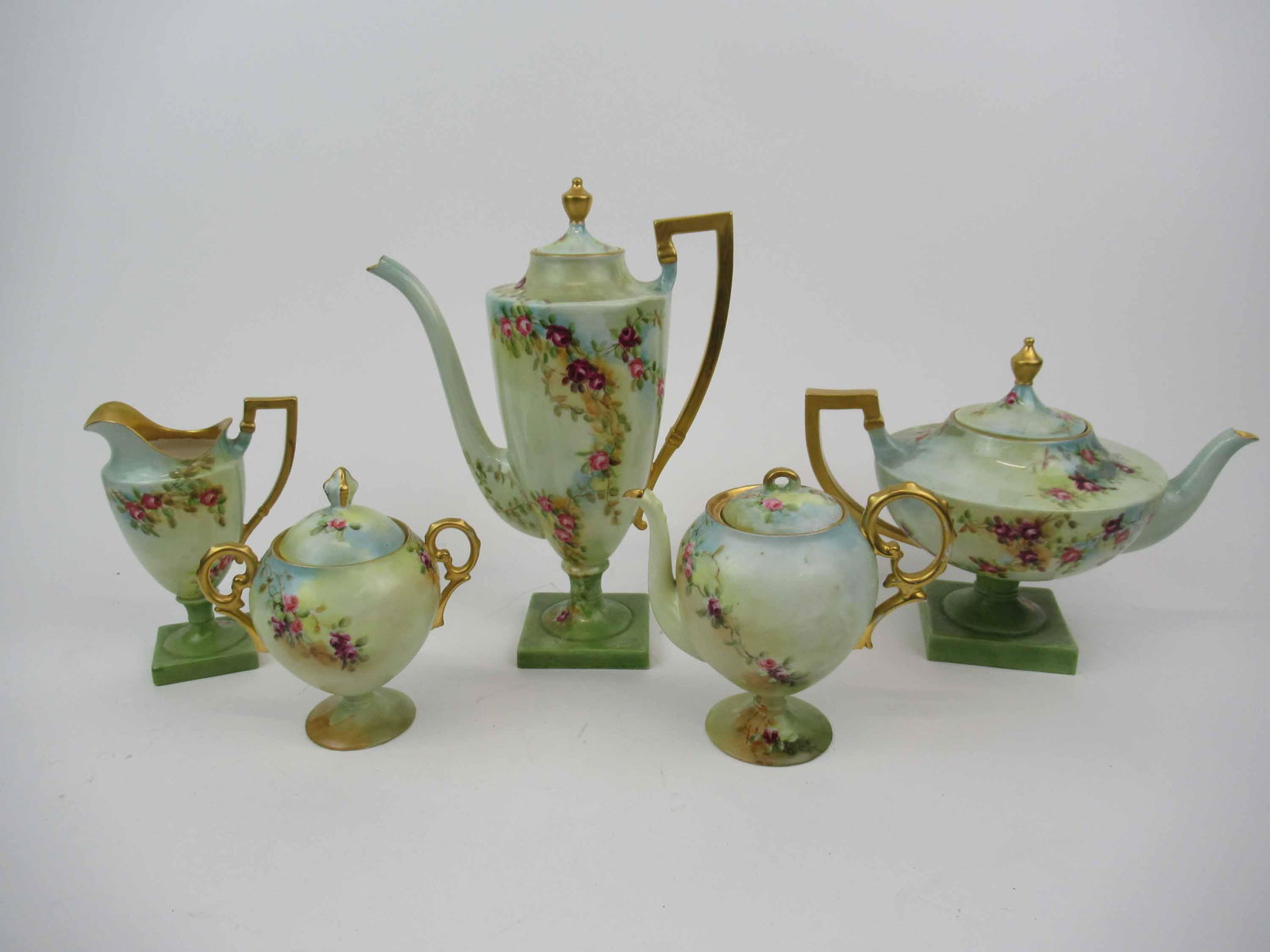 American Belleek Five Piece Tea and Coffee Set (1 of 8)