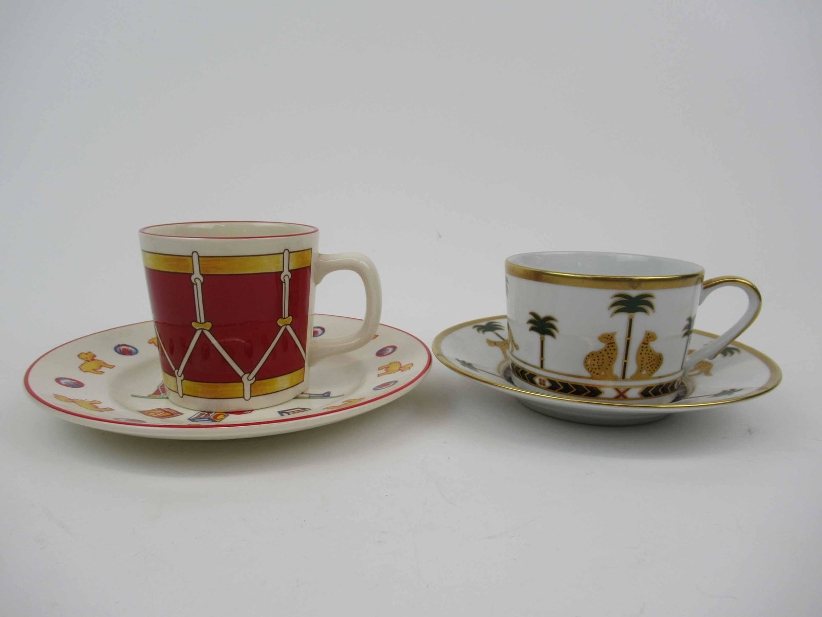 Tiffany & Co Masons Ironstone Child's Cup & Plate: Tiffany & Co Masons Ironstone Tiffany Toys Child's Cup & Plate. Together with a Christian Dior Casablanca cup and saucer. Used condition.