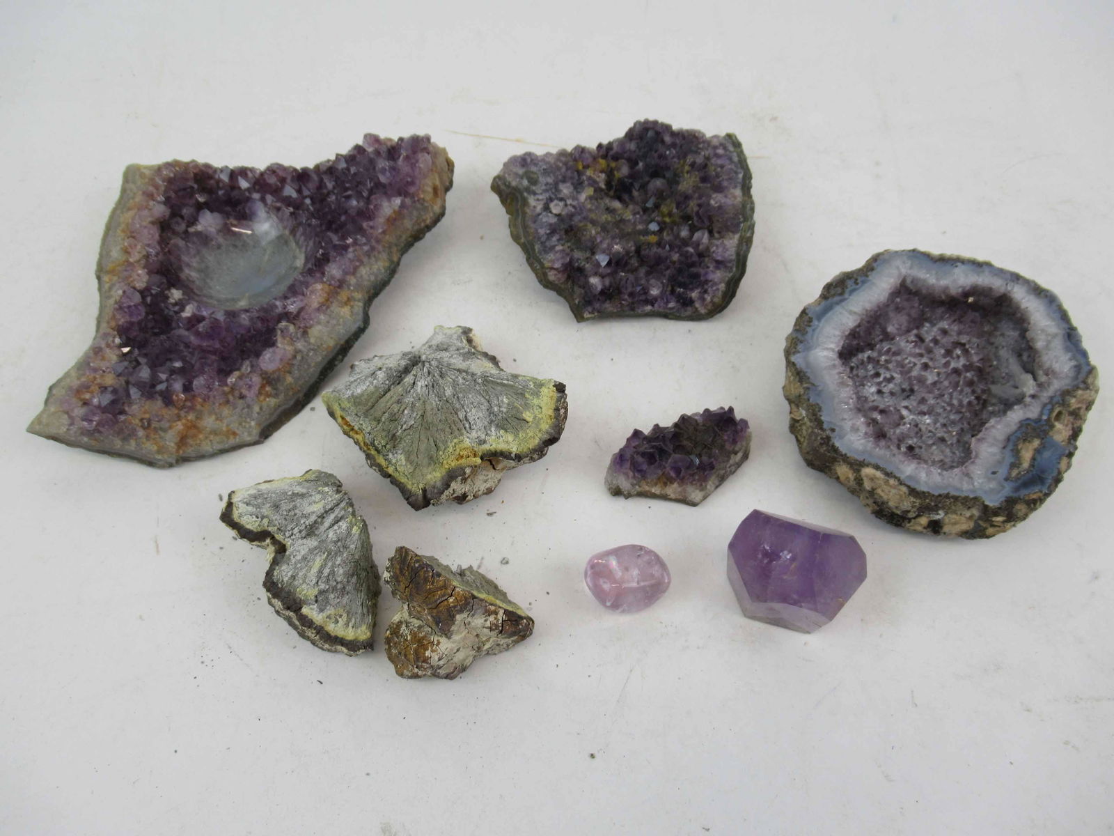 Group of Assorted Amethyst Clusters and Specimens (1 of 8)