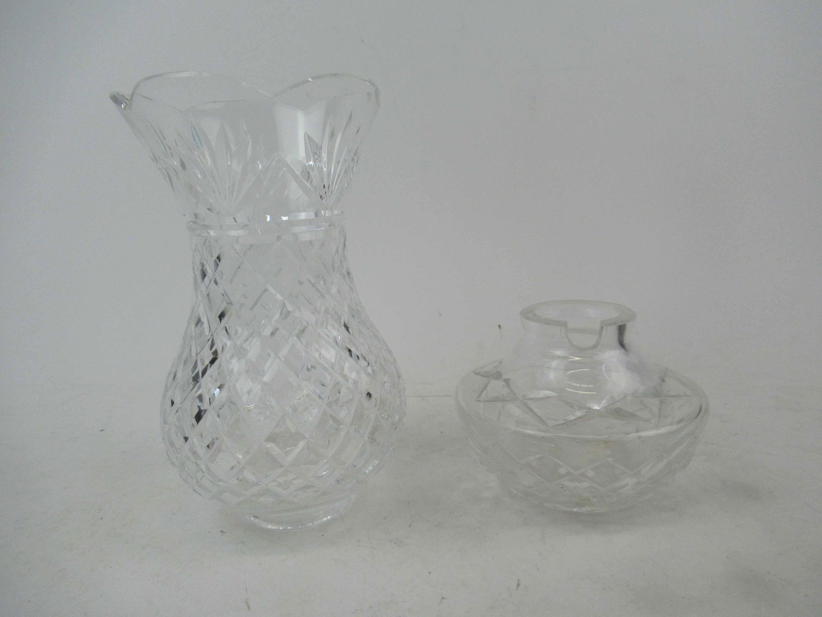 Waterford Cut Crystal Hurricane Lamp (1 of 4)