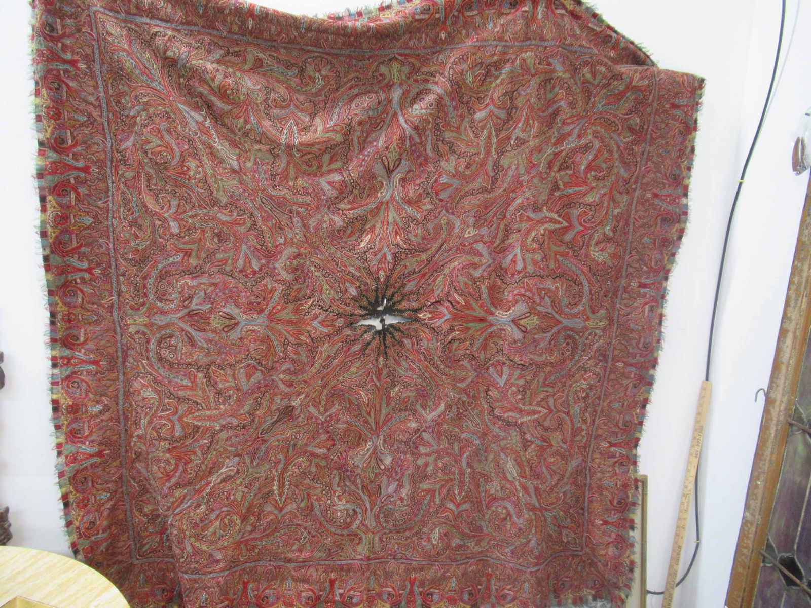 Handmade Middle Eastern Paisley Shawl (1 of 7)