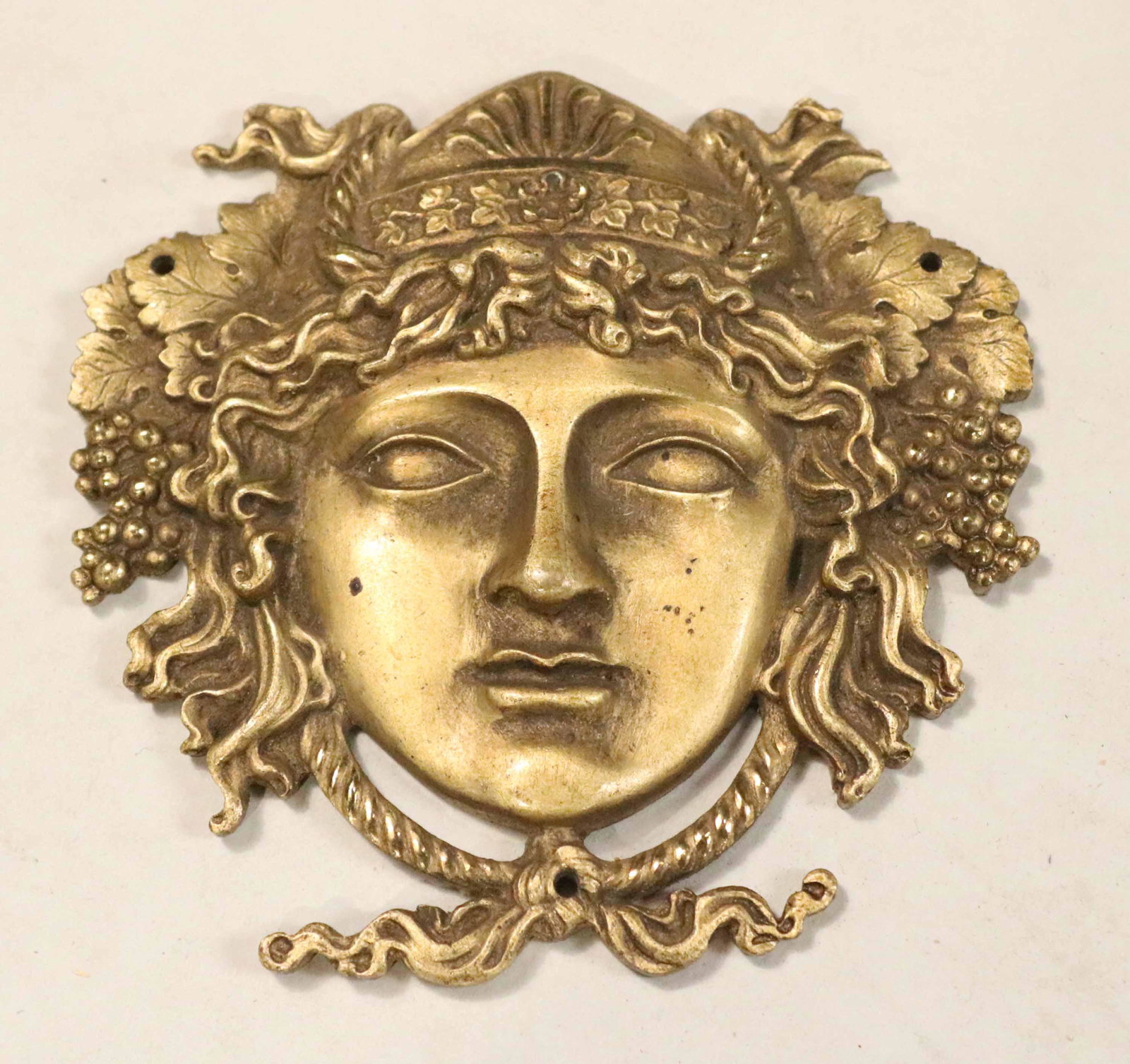 Cast Bronze Bacchus Face Plaque (1 of 3)