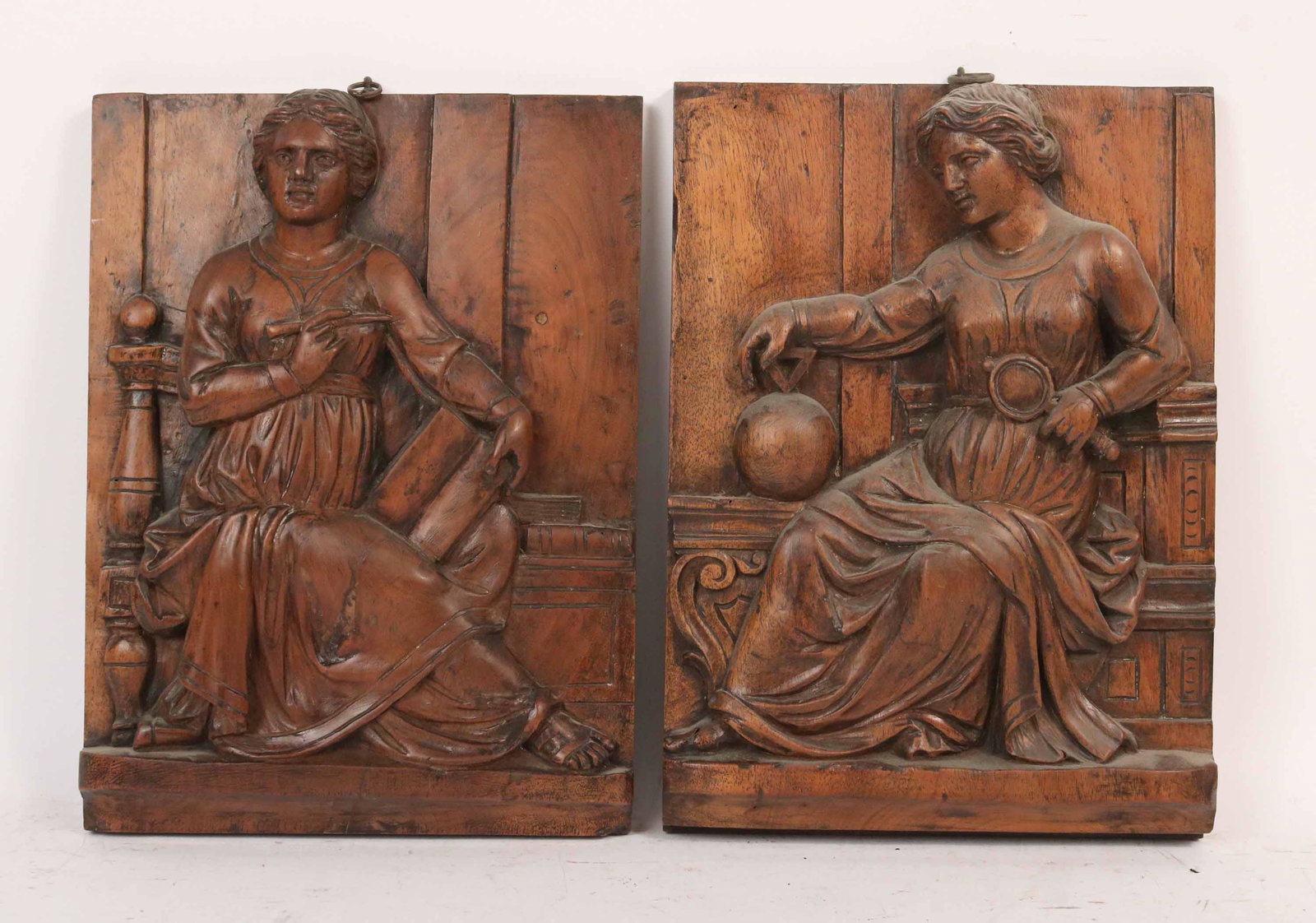 Two Carved Wall Plaques (1 of 4)