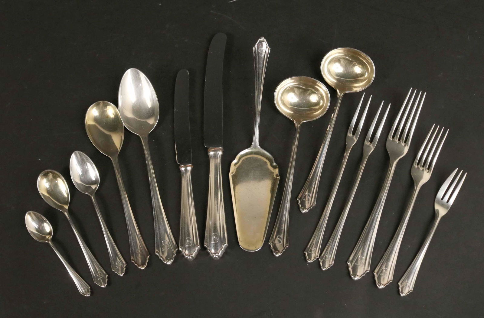 800 Silver Partial Flatware Service (1 of 8)