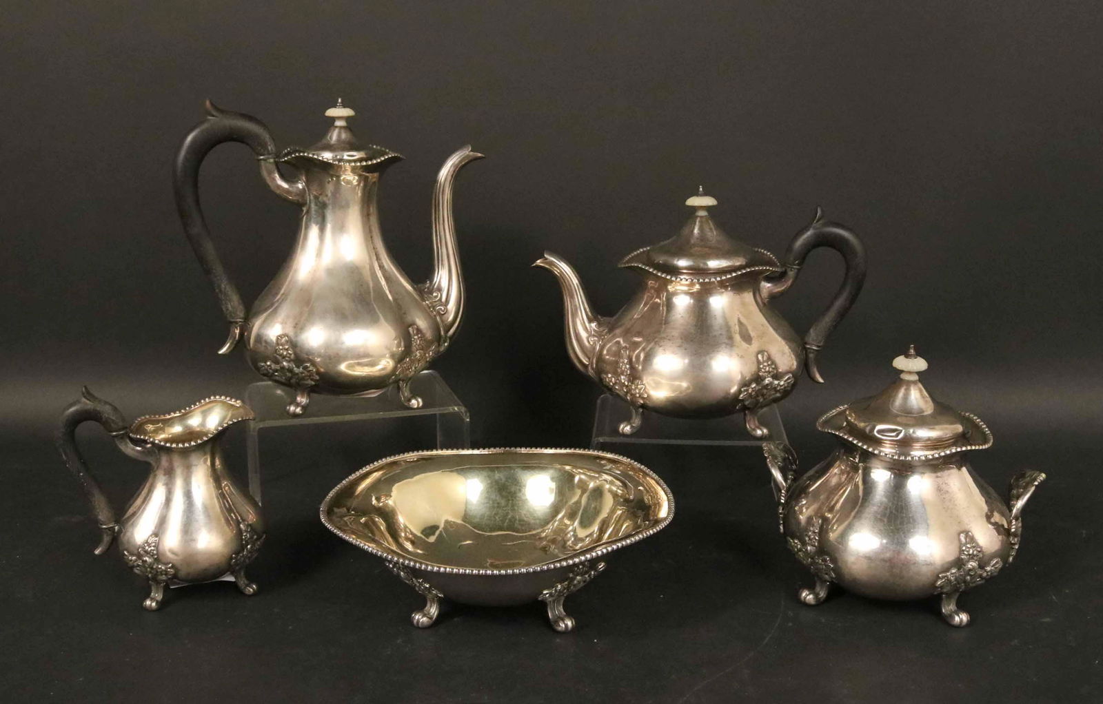 84 Sterling Silver Russian Tea and Coffee Service (1 of 7)
