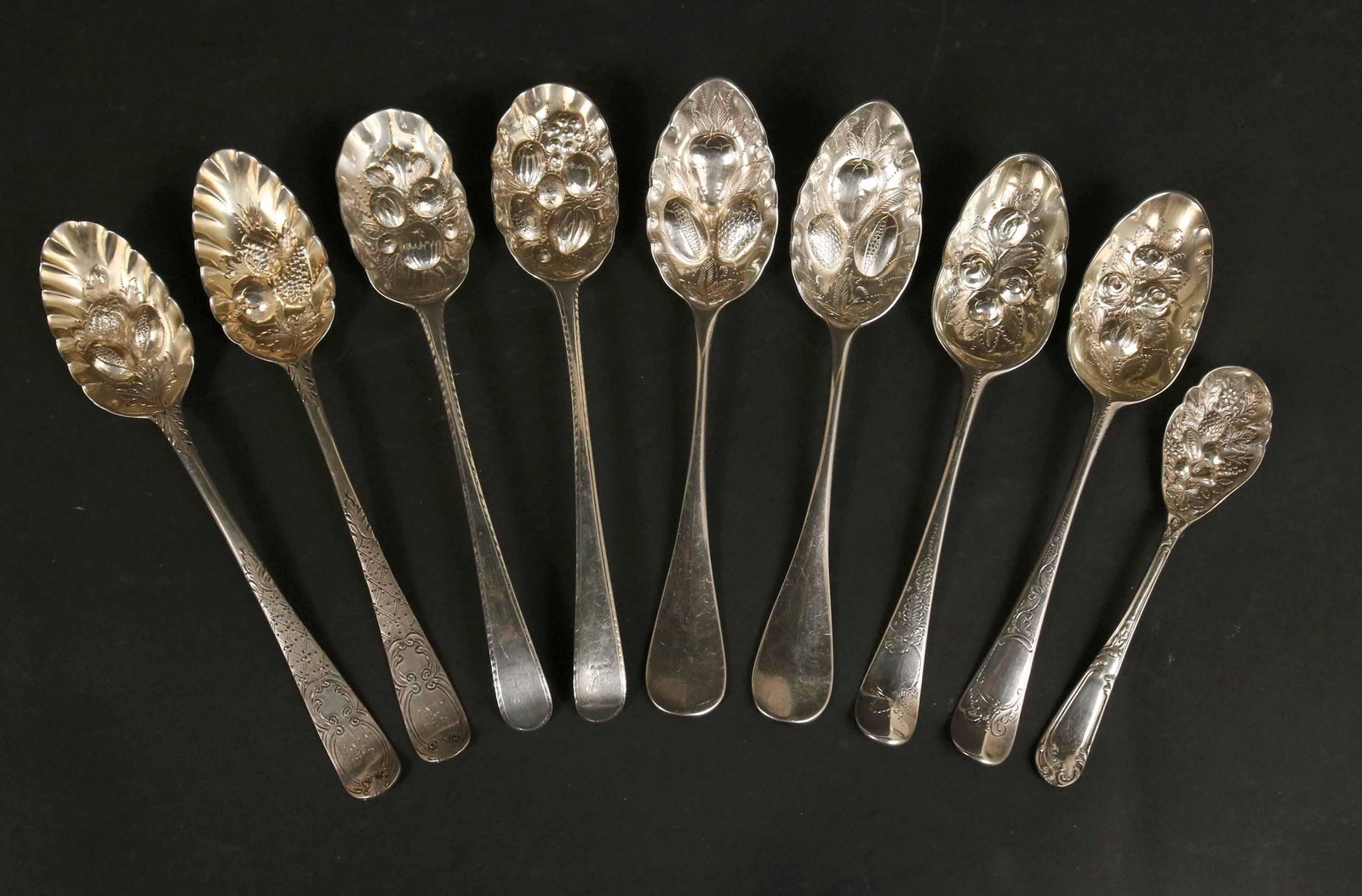 Two Sets of Sterling Silver Berry Spoons (1 of 6)