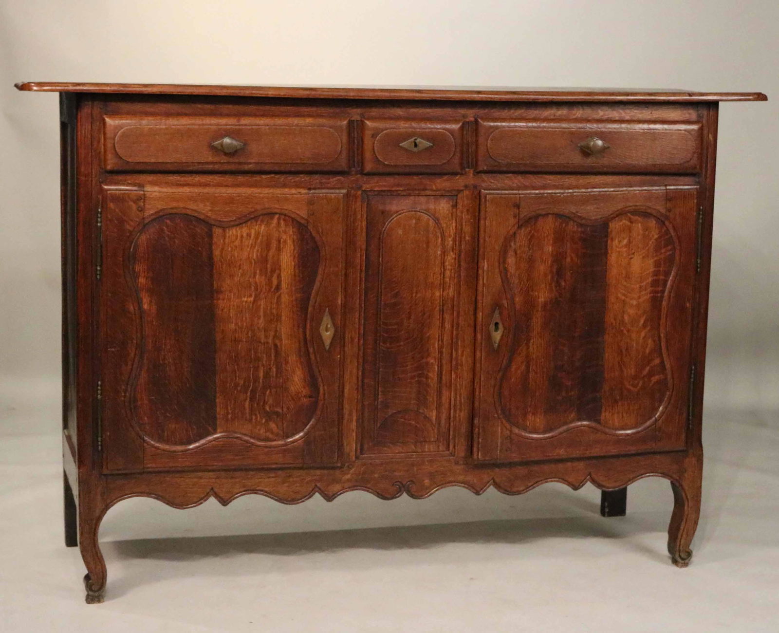 French Provincial Oak Buffet (1 of 10)