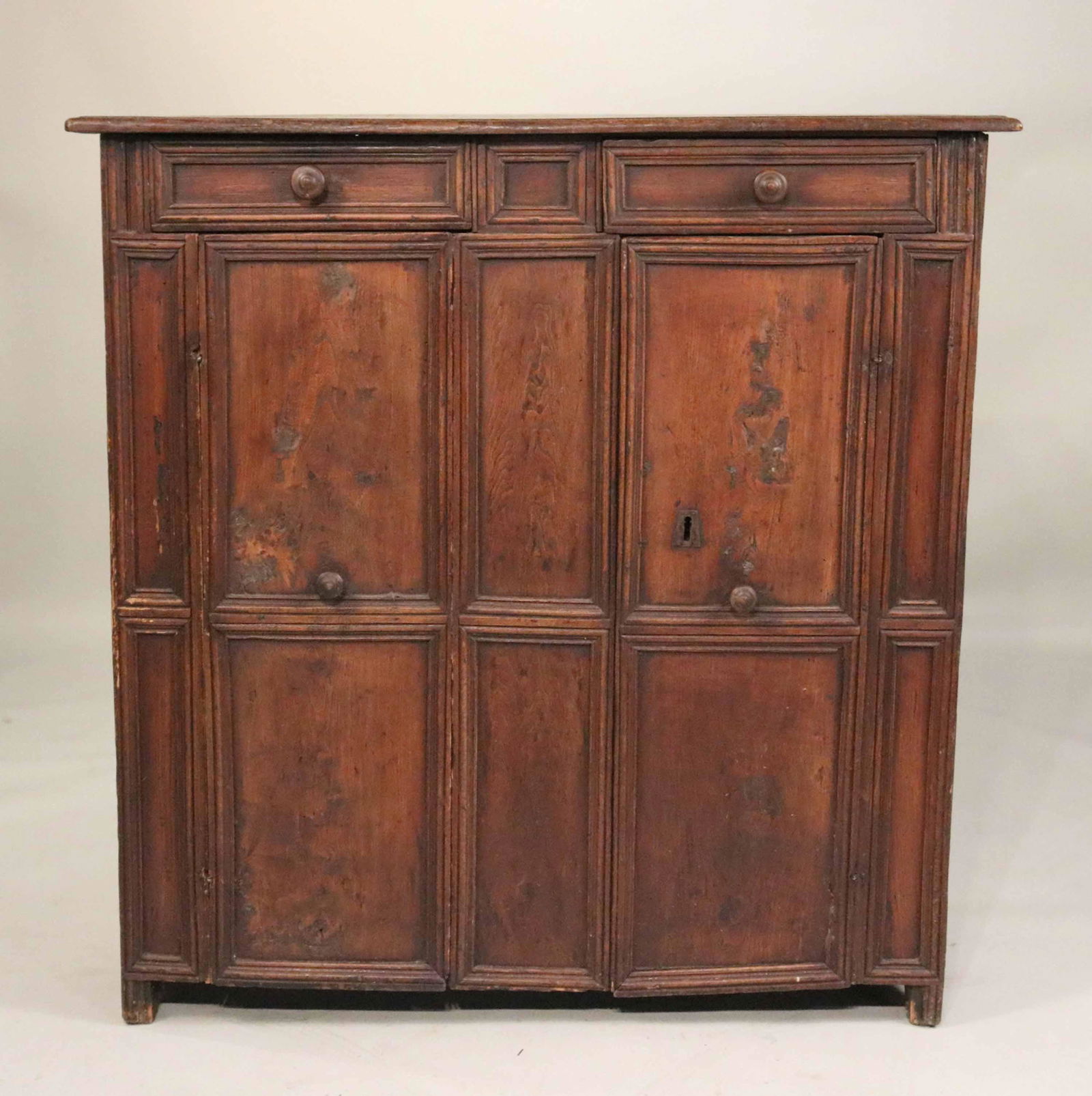 Baroque Style Walnut Side Cabinet (1 of 7)