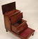 Set of Victorian Figured Mahogany Bed Steps - 3