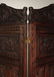 Baroque Style Incised Oak Four Panel Room Screen - 7