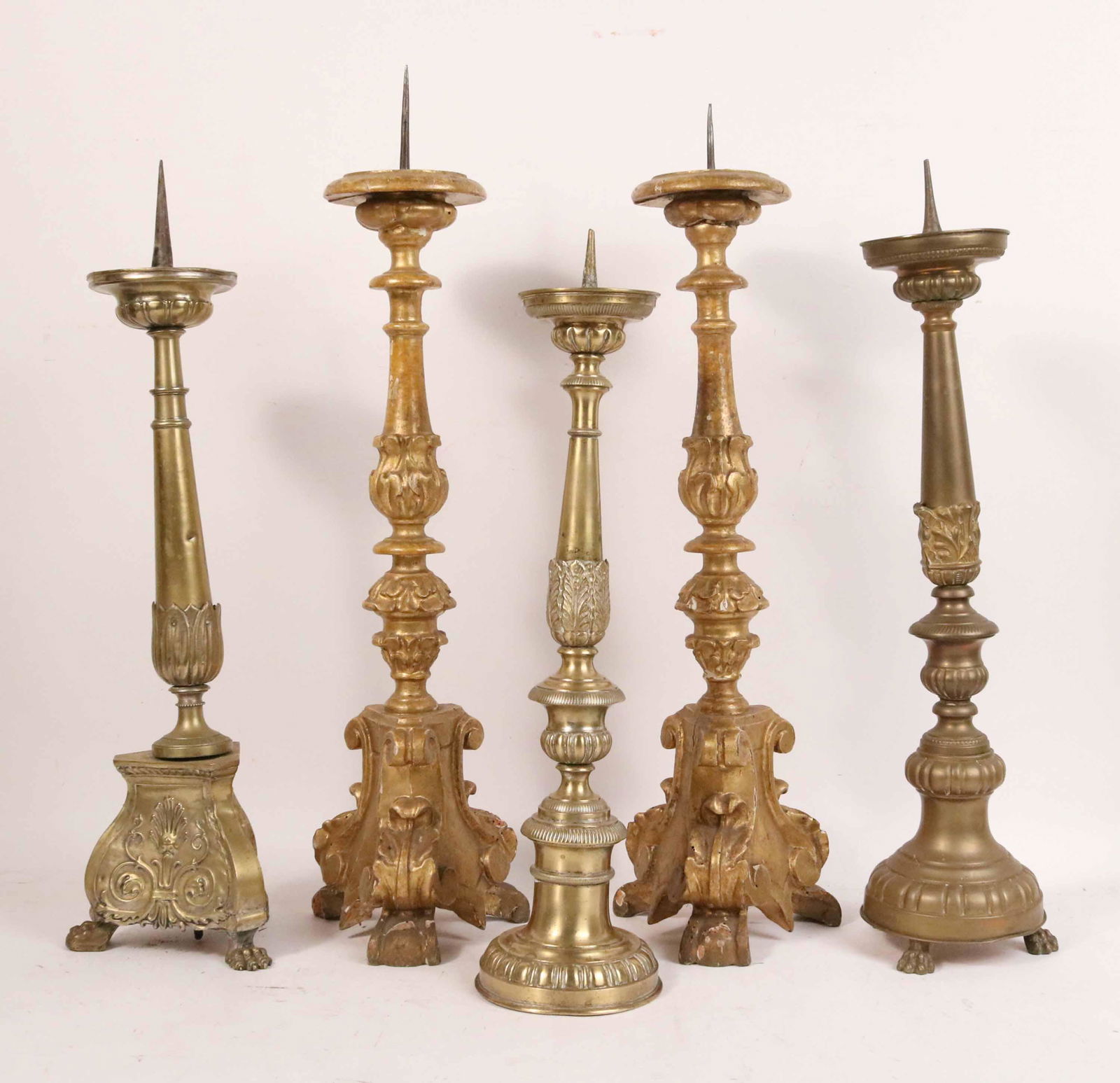 Pair of Giltwood Pricket Sticks (1 of 10)