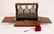 Two Victorian Brass Mounted Oak Tantaluses - 6