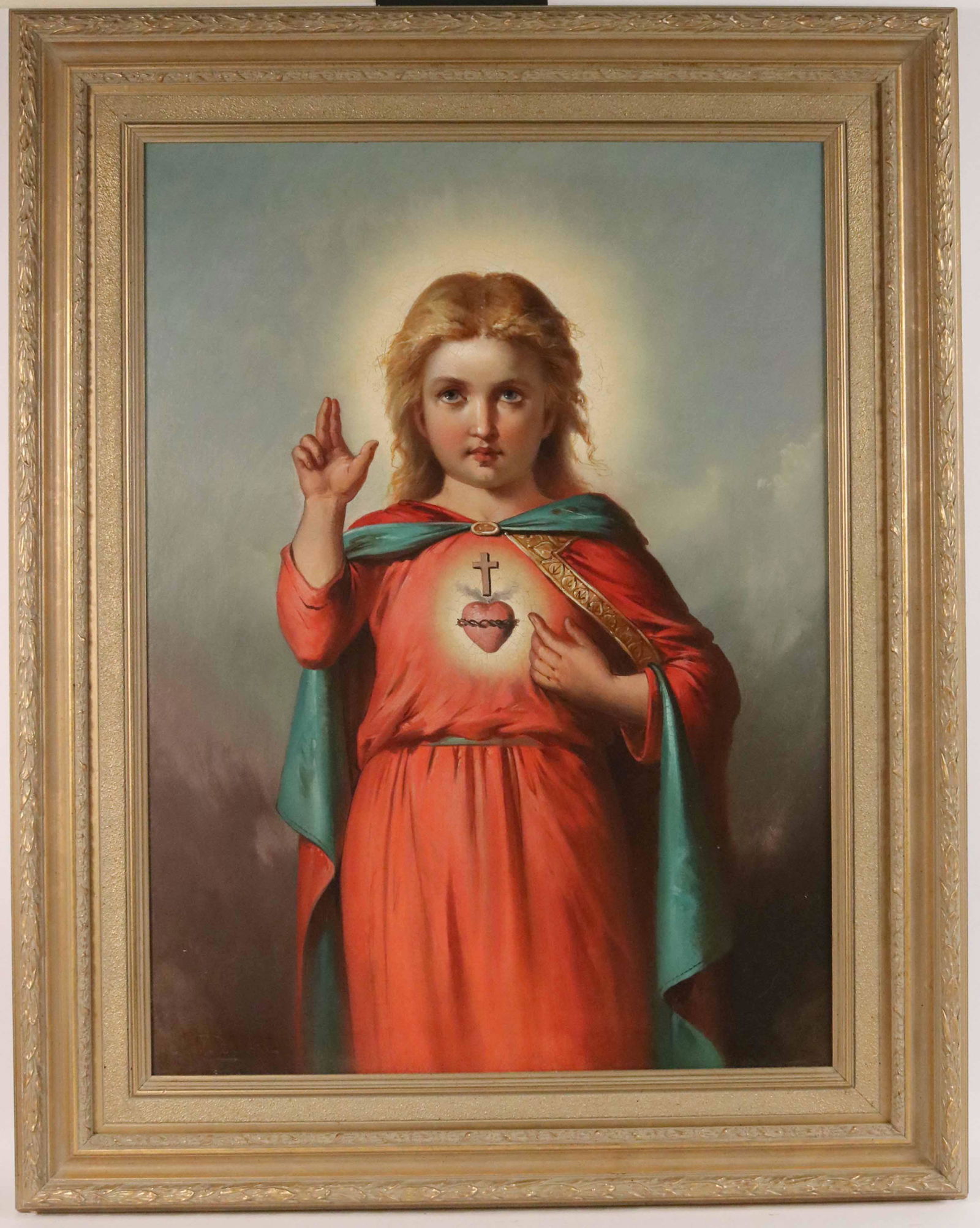 Oil on Canvas, Christ Child, George F. Bensell (1 of 7)
