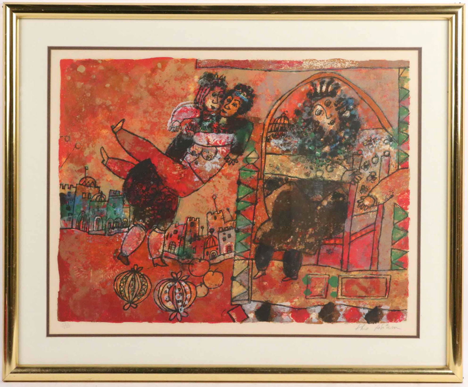 Theo Tobiasse Color Lithograph "King David" (1 of 5)