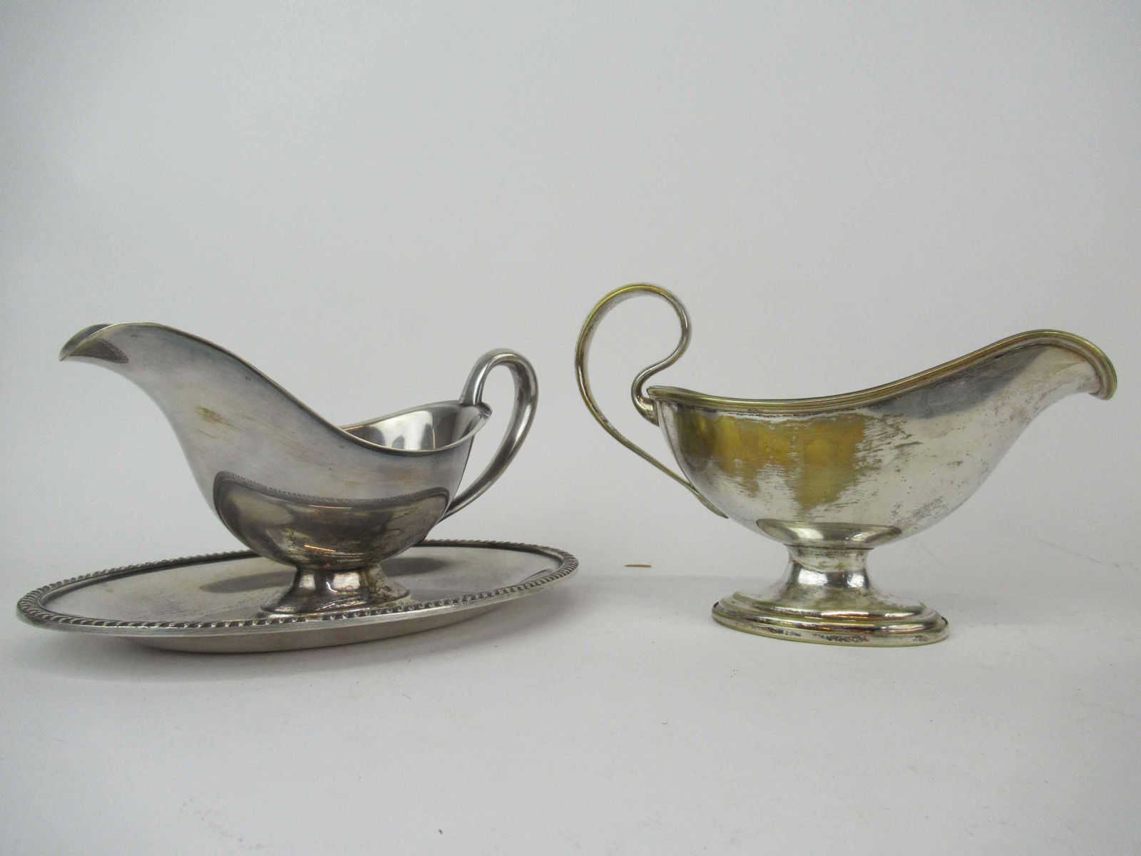 Two Silver Plated Gravy Boats (1 of 6)