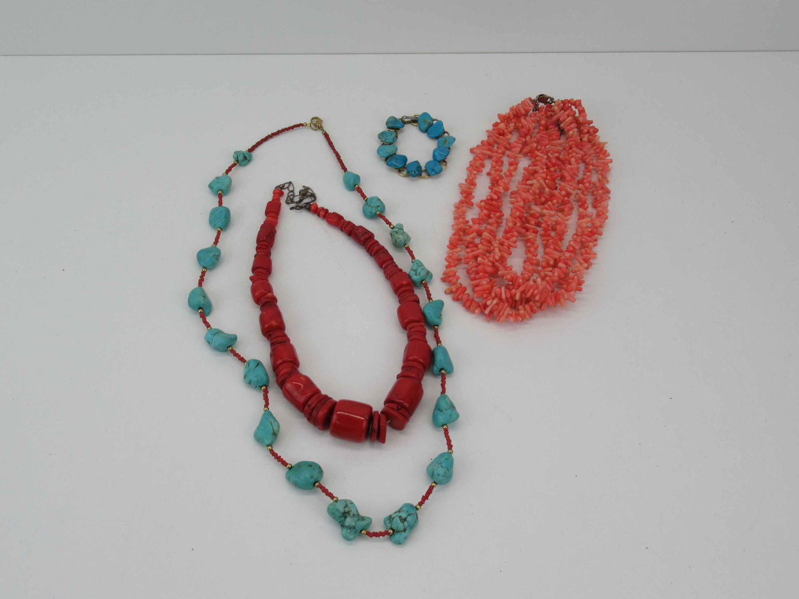 Four Assorted Natural Stone and Coral Jewelry (1 of 3)