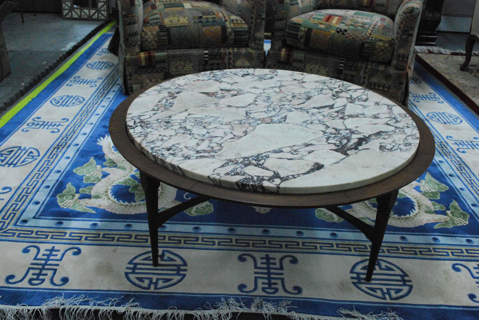 Mid Century Modern Marble Coffee Table (1 of 8)