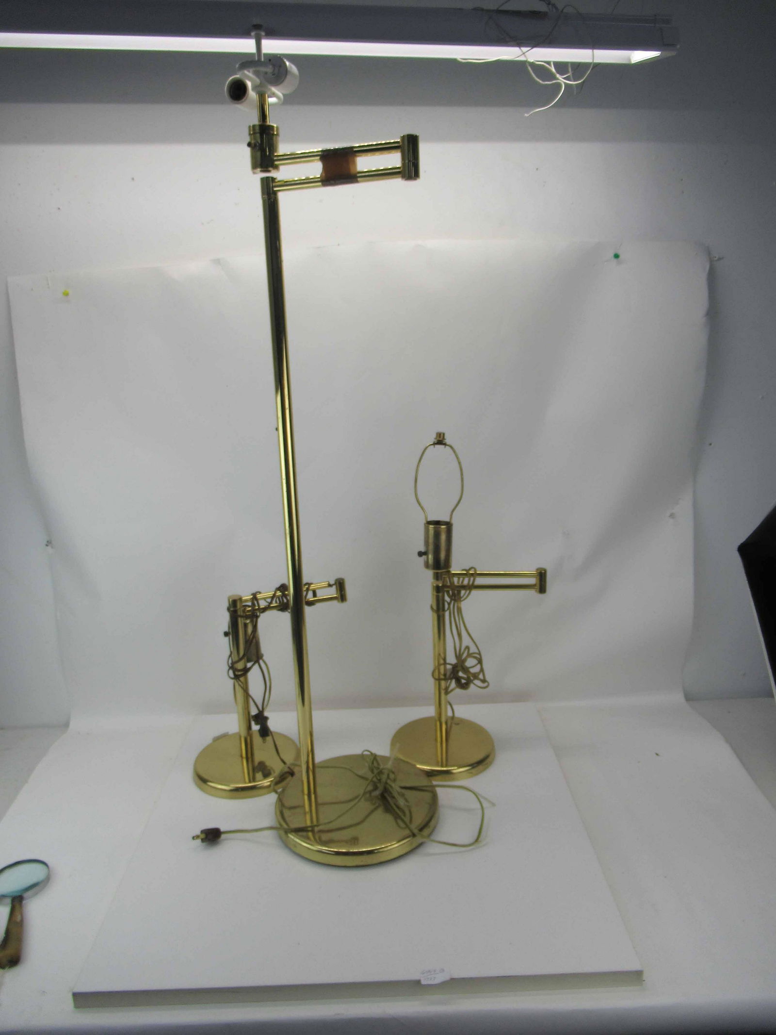 Pair of Modern Brass Table Lamps (1 of 5)