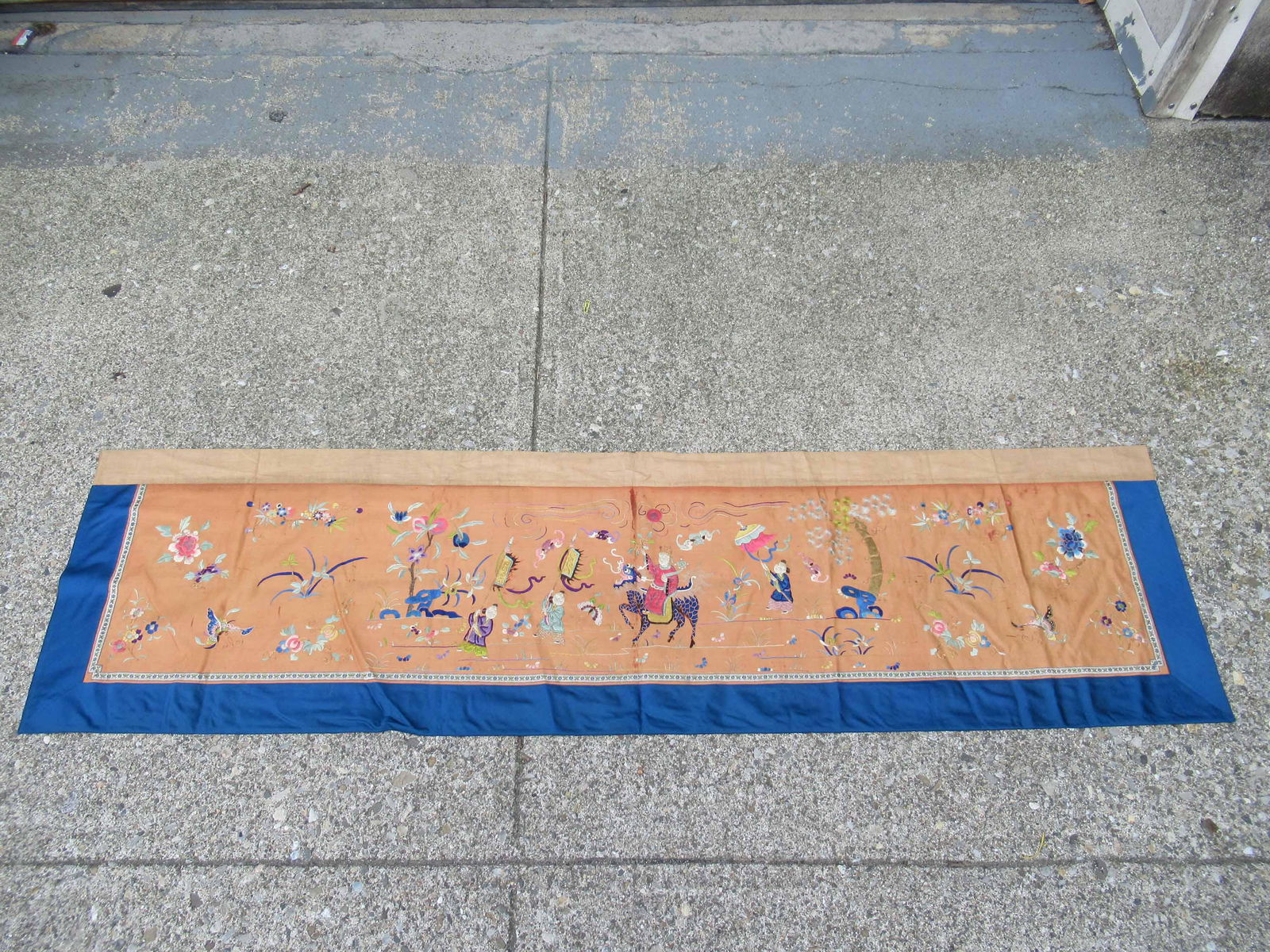 Asian Silk Embroidery of Parade Scene (1 of 12)