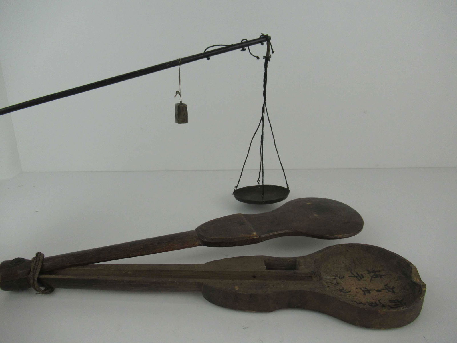 Antique Chinese Brass Opium Scale (1 of 7)