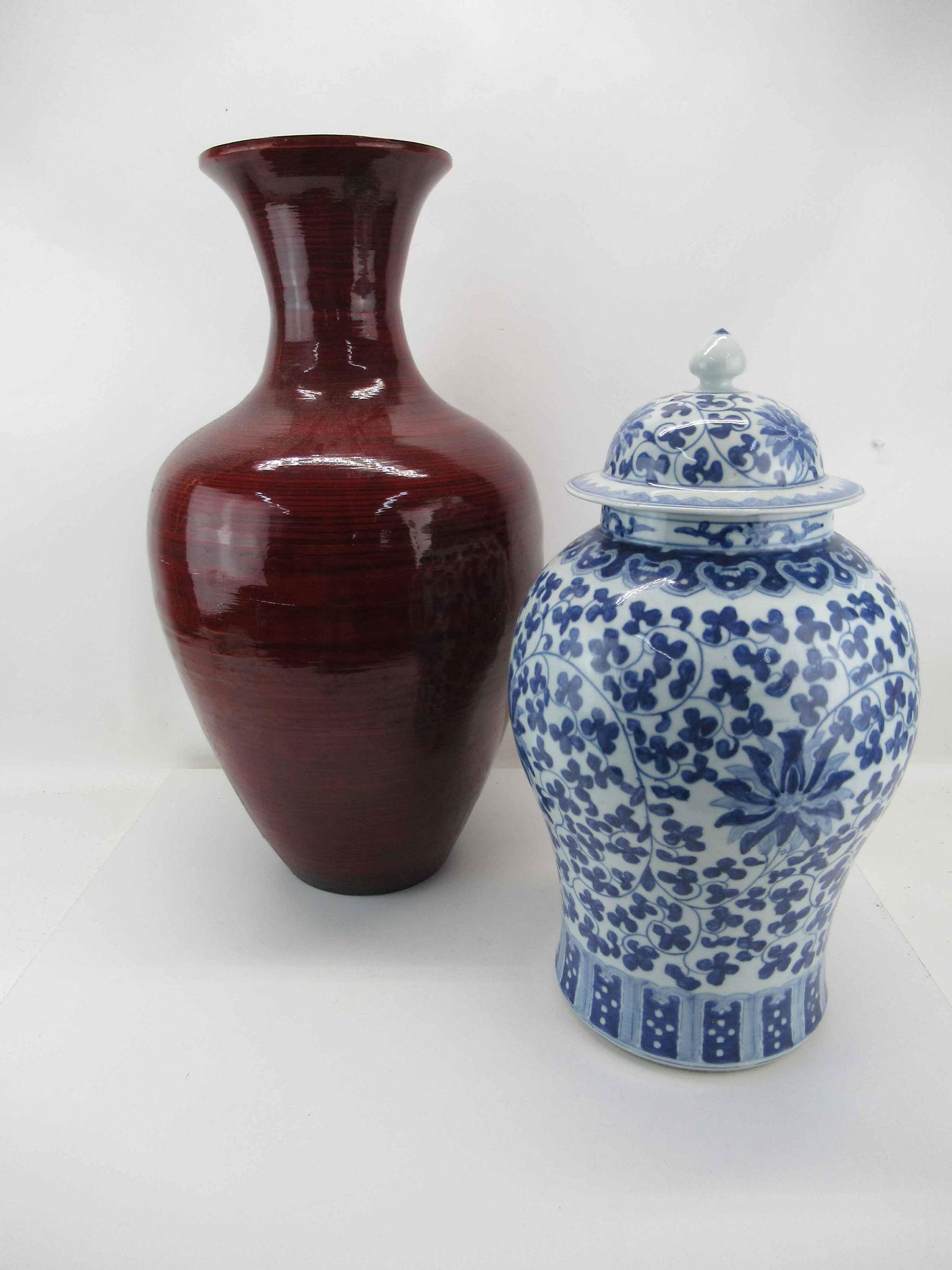 Chinese Blue & White Lidded Temple Jar (1 of 5)