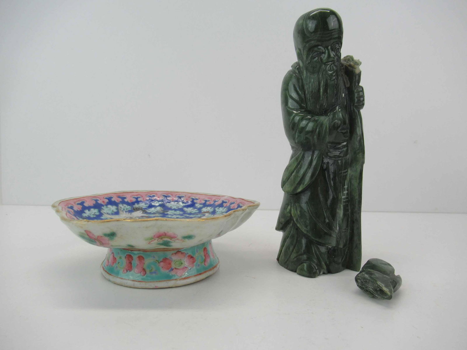 Carved Chinese Jade Elder Figure (1 of 7)